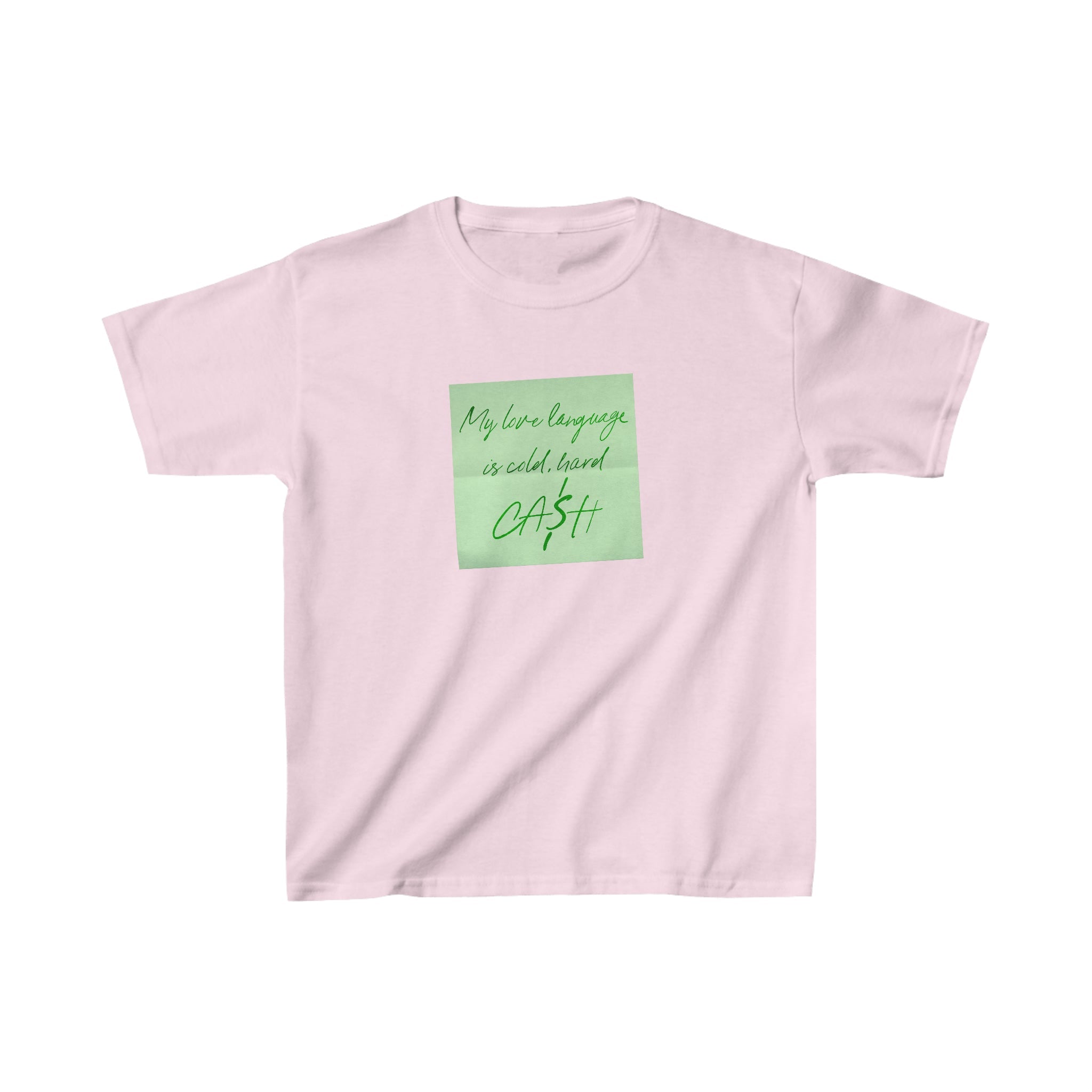 'Cold, hard cash' baby tee - In Print We Trust
