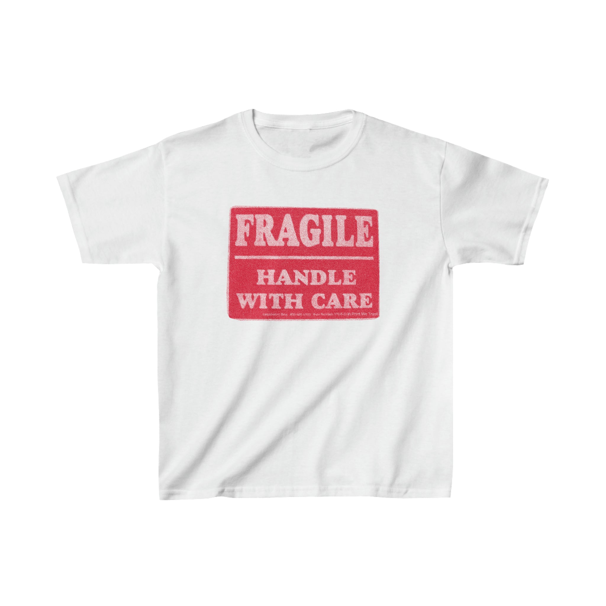'Fragile' baby tee - In Print We Trust