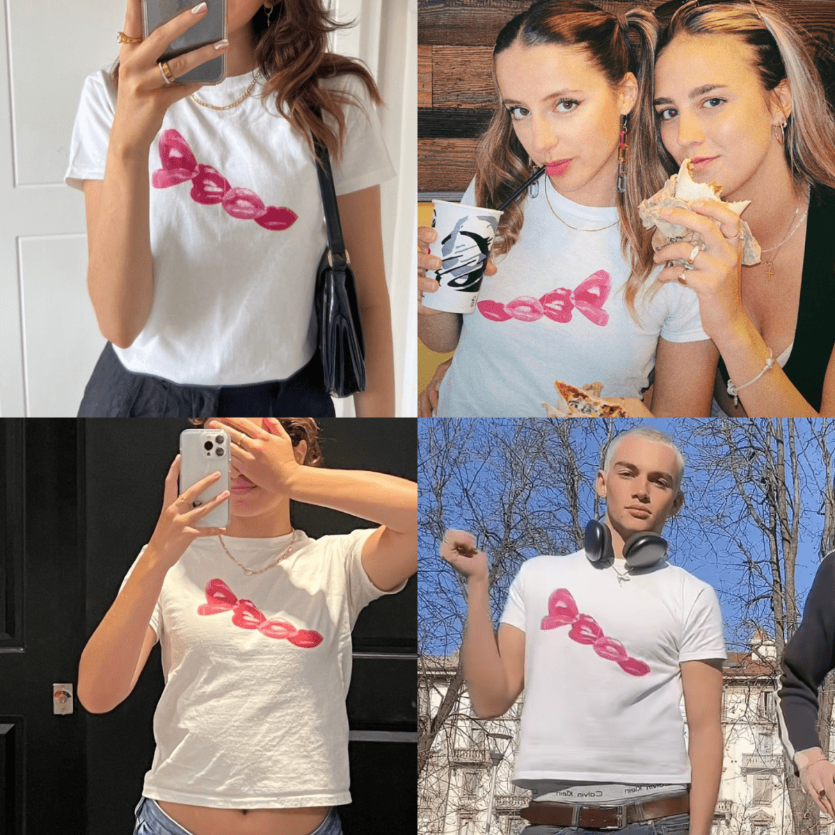 'Give Me A Kiss' baby tee - In Print We Trust