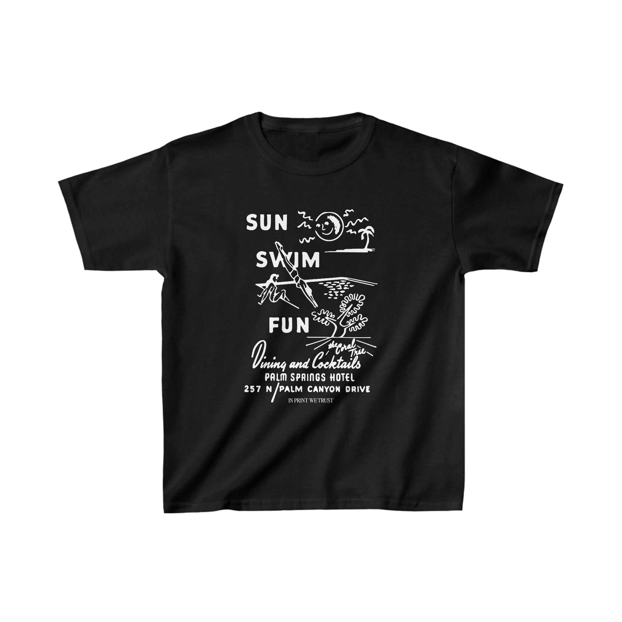 'Sun Swim Fun' baby tee - In Print We Trust