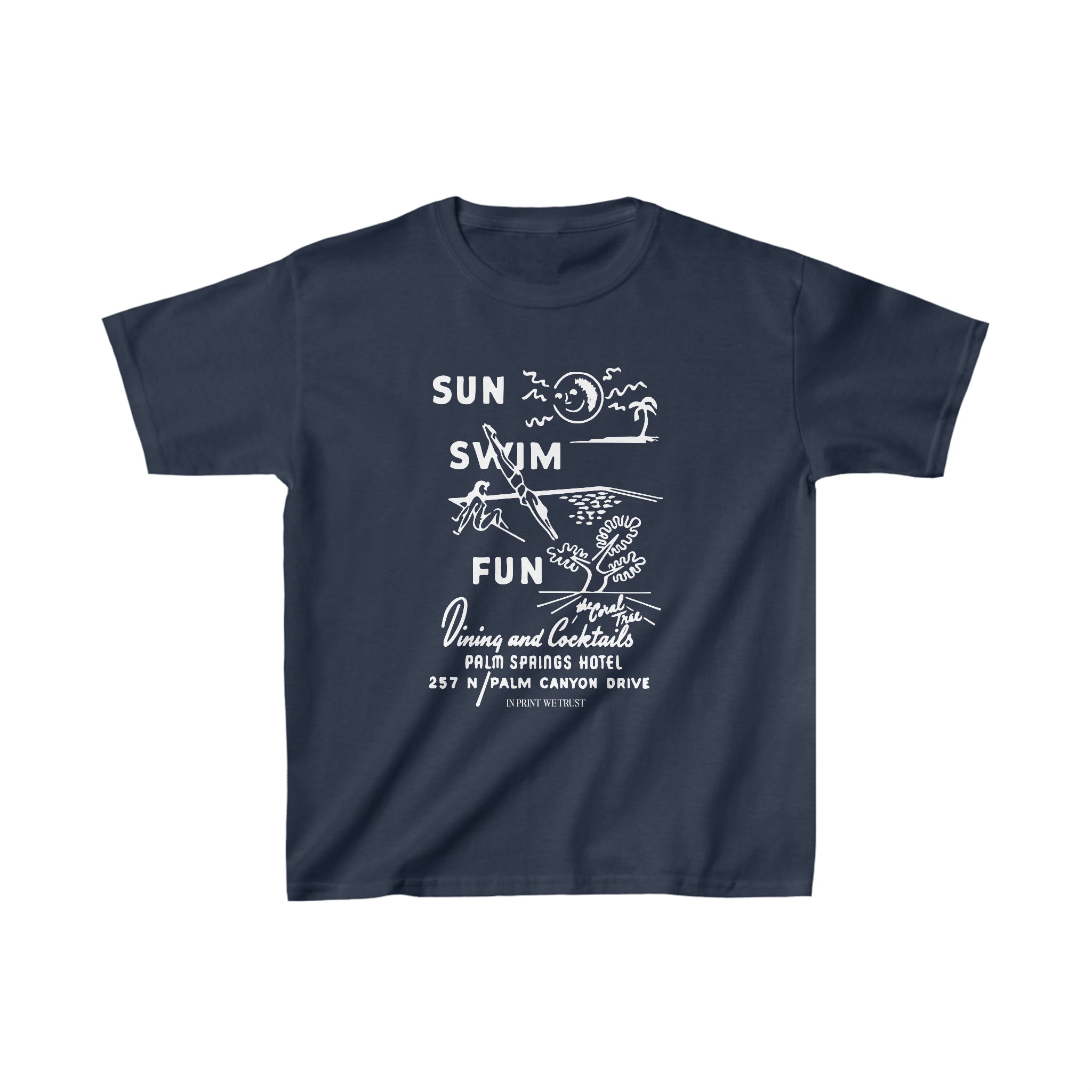'Sun Swim Fun' baby tee - In Print We Trust