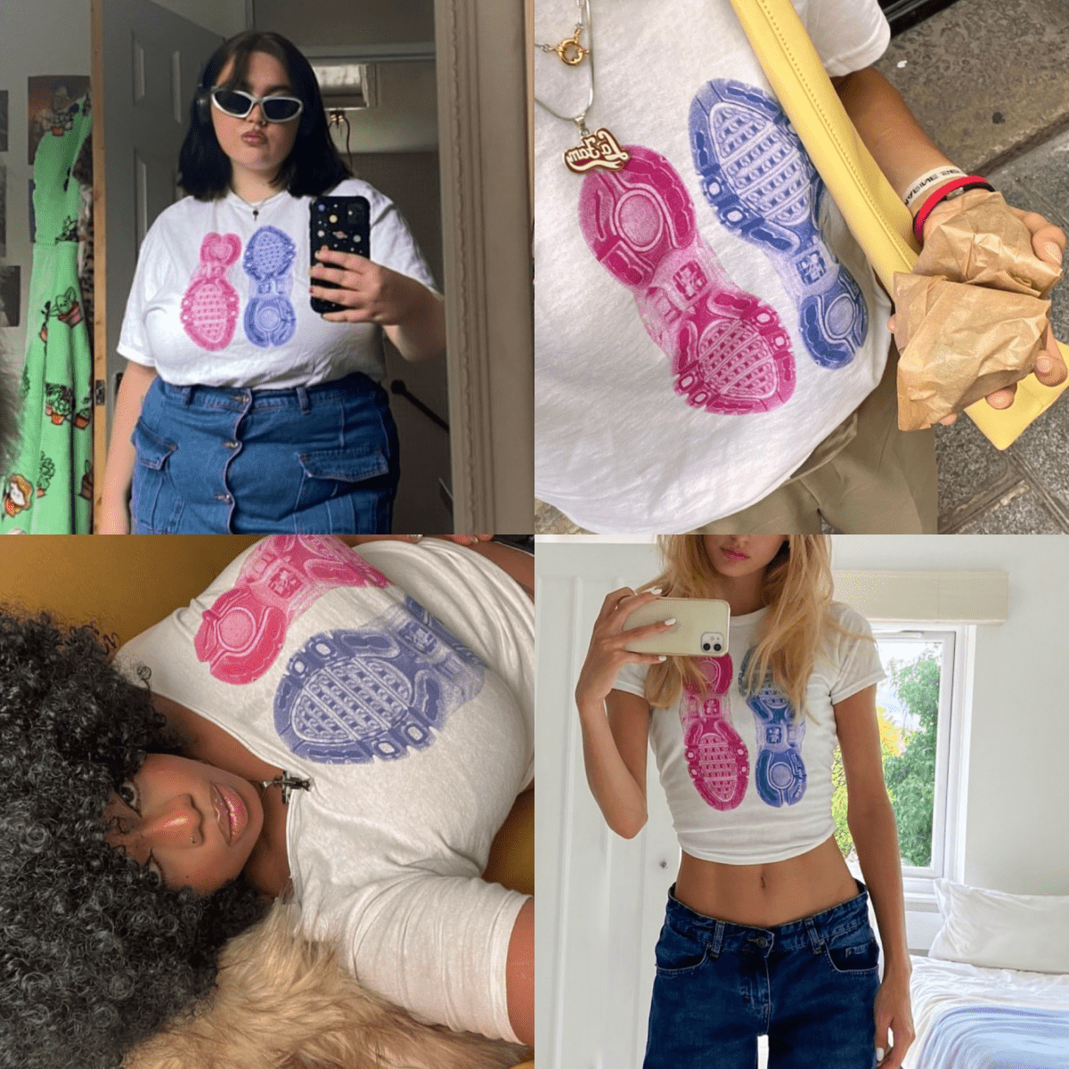 'We Come as a Pair' baby tee - In Print We Trust