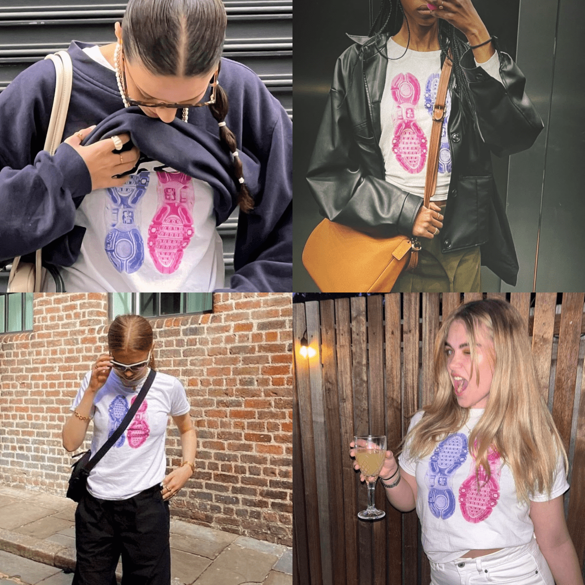 'We Come as a Pair' baby tee - In Print We Trust