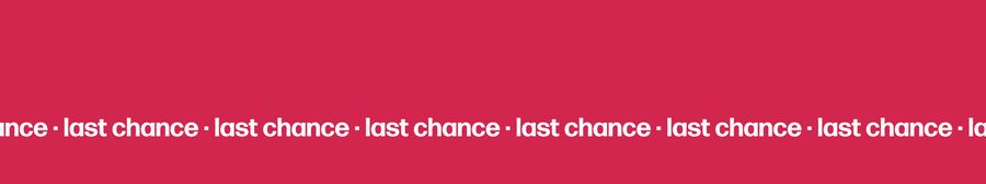 Last Chance - In Print We Trust