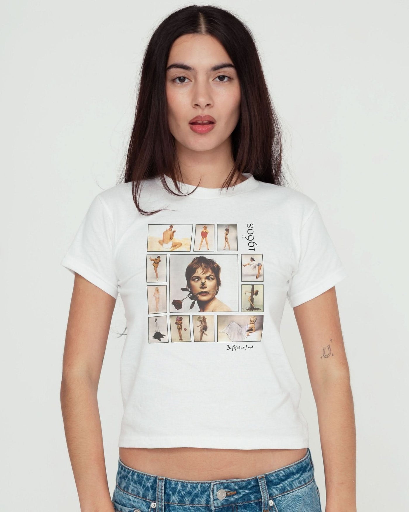 1960s baby tee - In Print We Trust