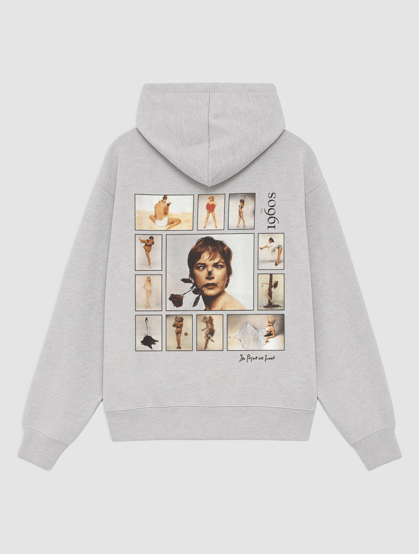 1960s grey hoodie - In Print We Trust