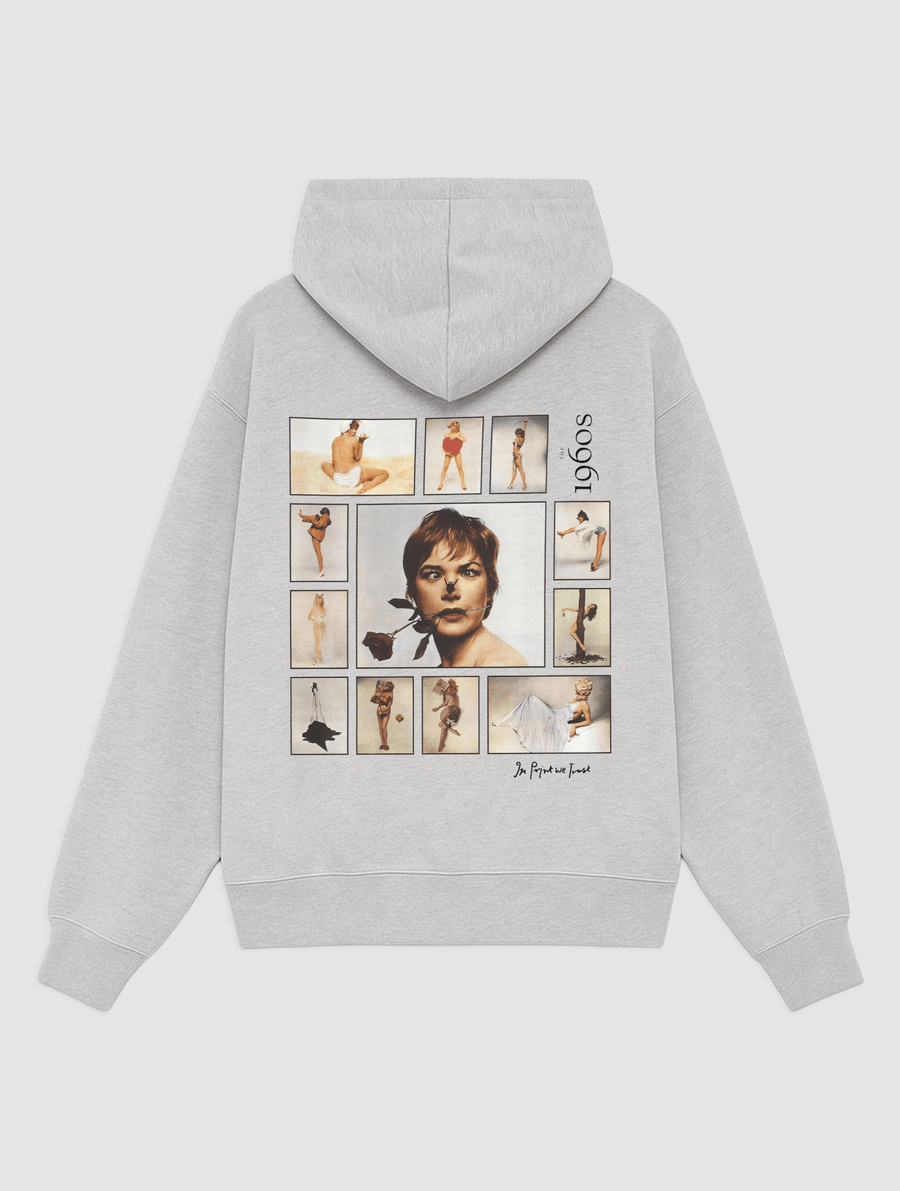 1960s grey hoodie - In Print We Trust