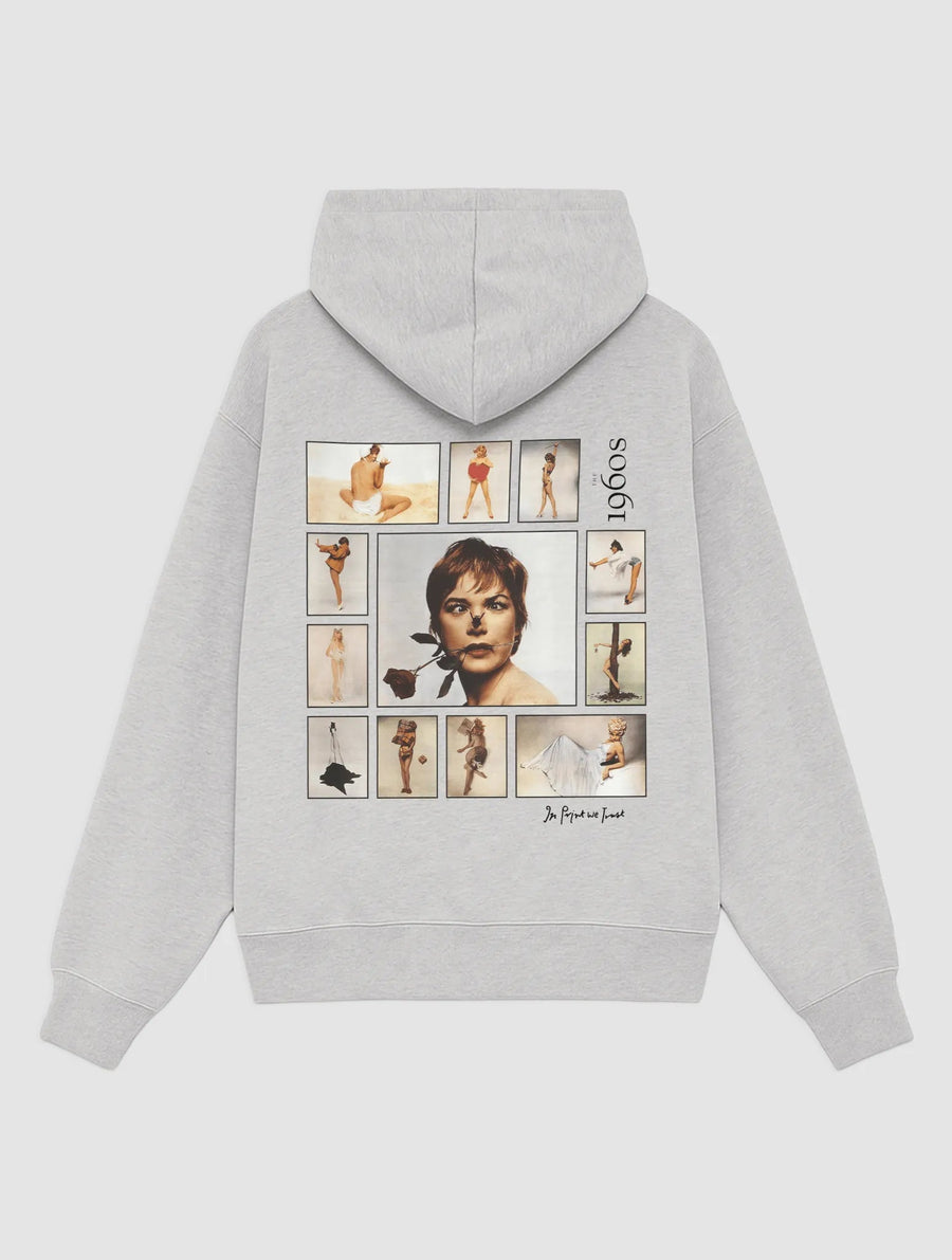 1960s grey hoodie - In Print We Trust