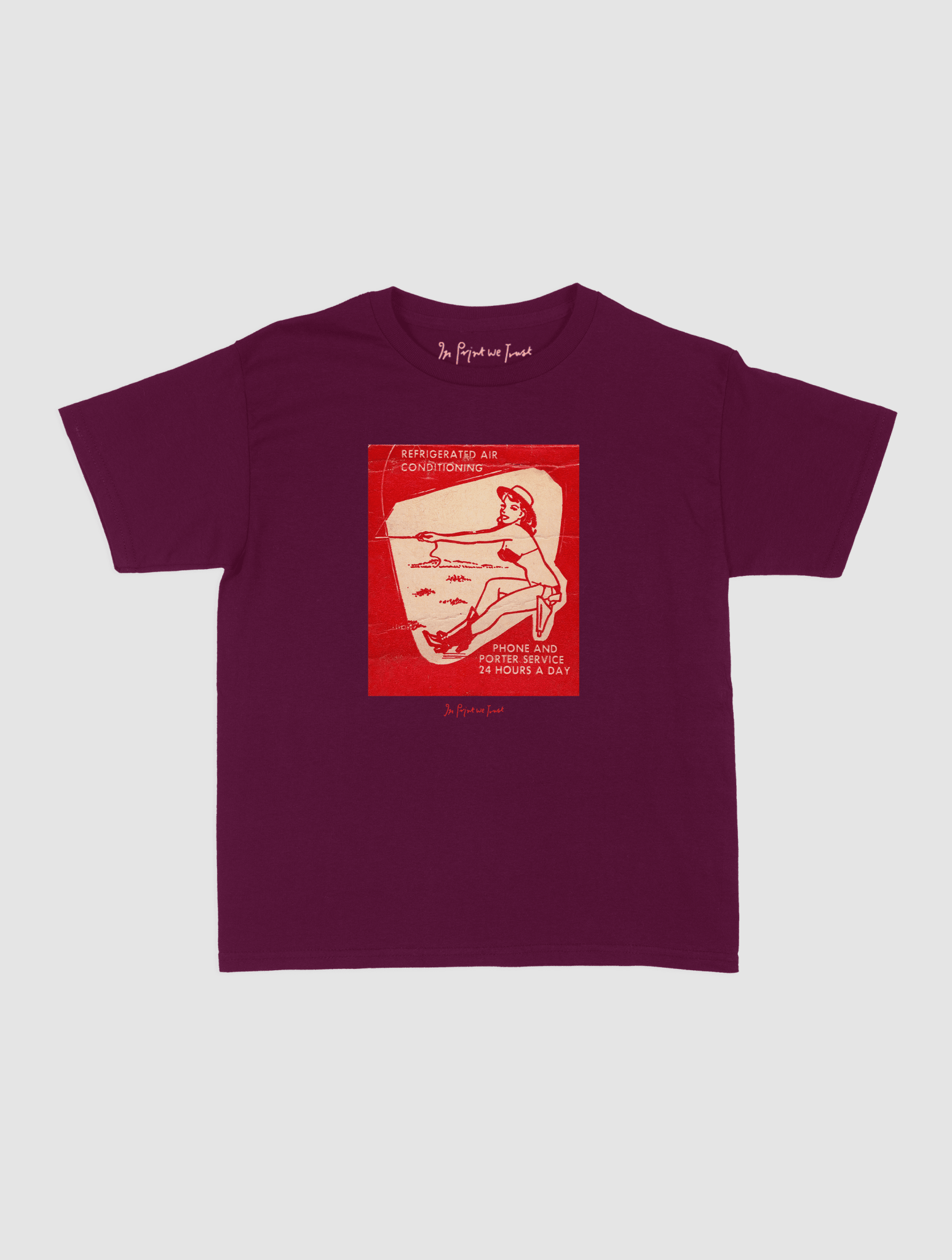 24 hours a day baby tee - In Print We Trust