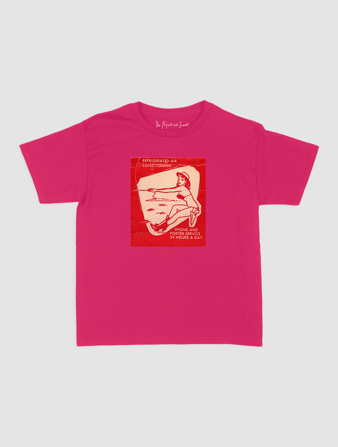 24 hours a day baby tee - In Print We Trust