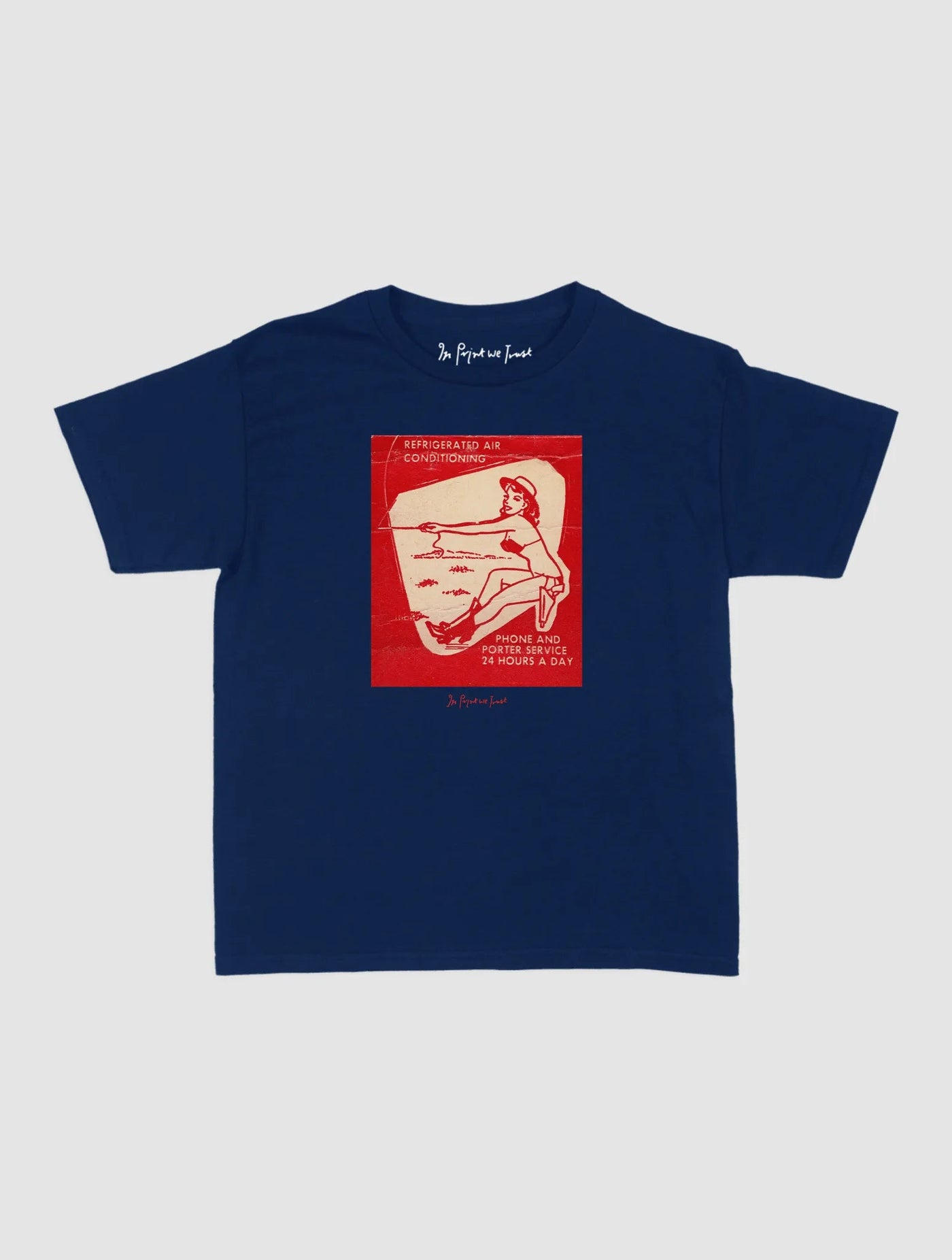 24 hours a day baby tee - In Print We Trust