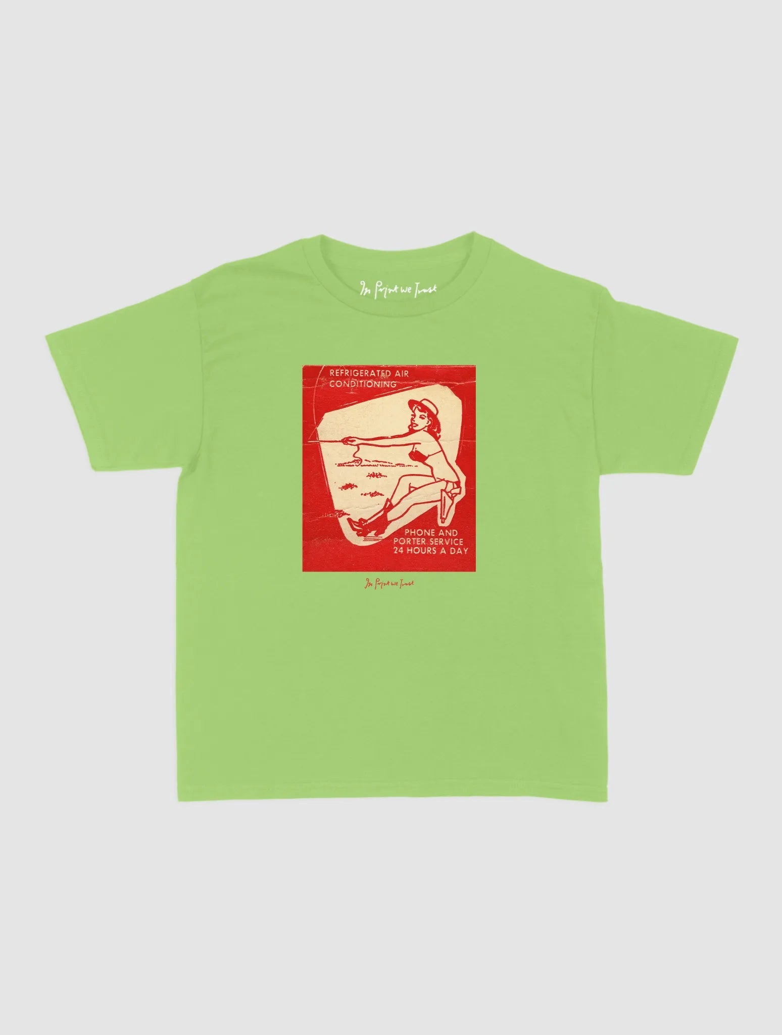 24 hours a day baby tee - In Print We Trust