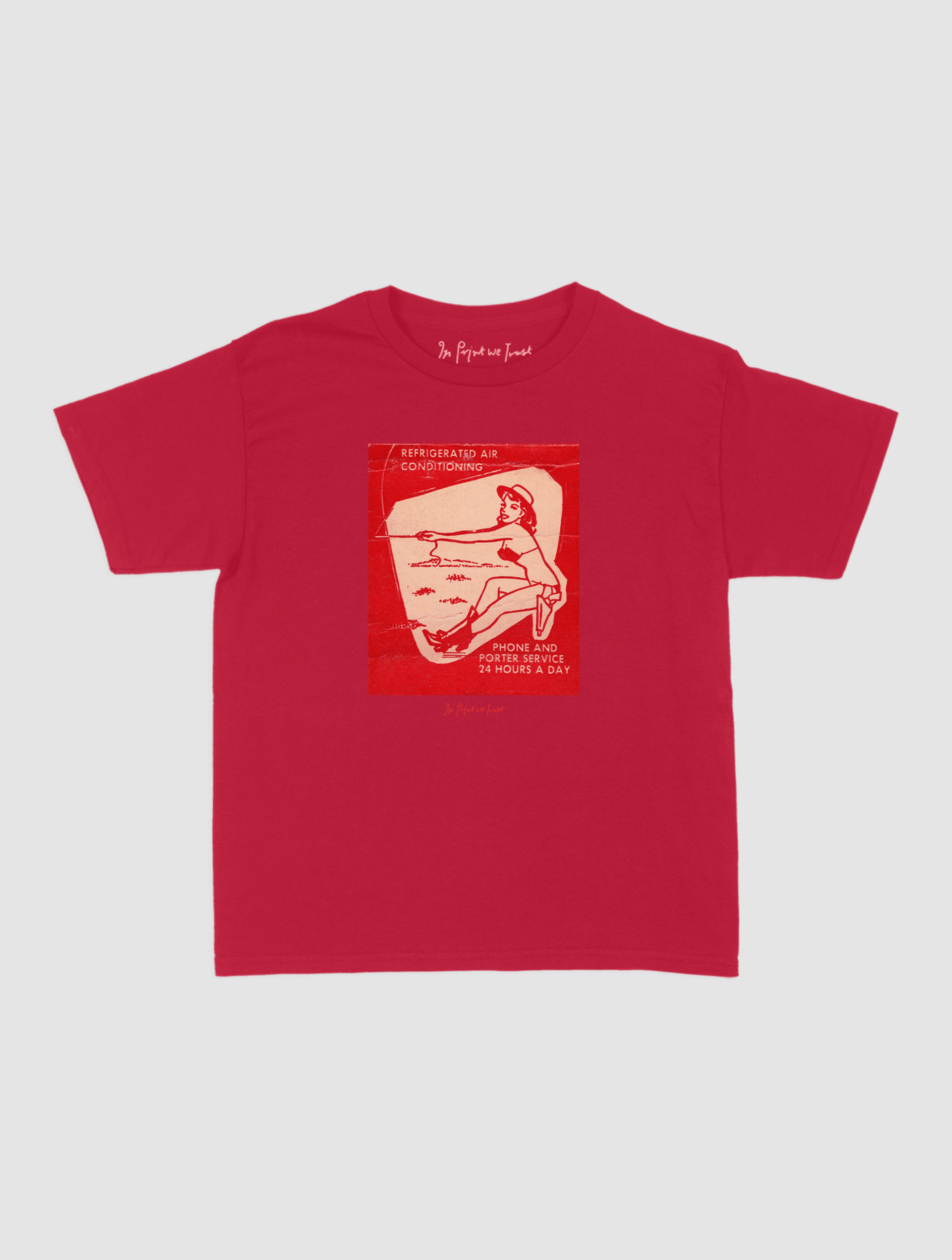 24 hours a day baby tee - In Print We Trust