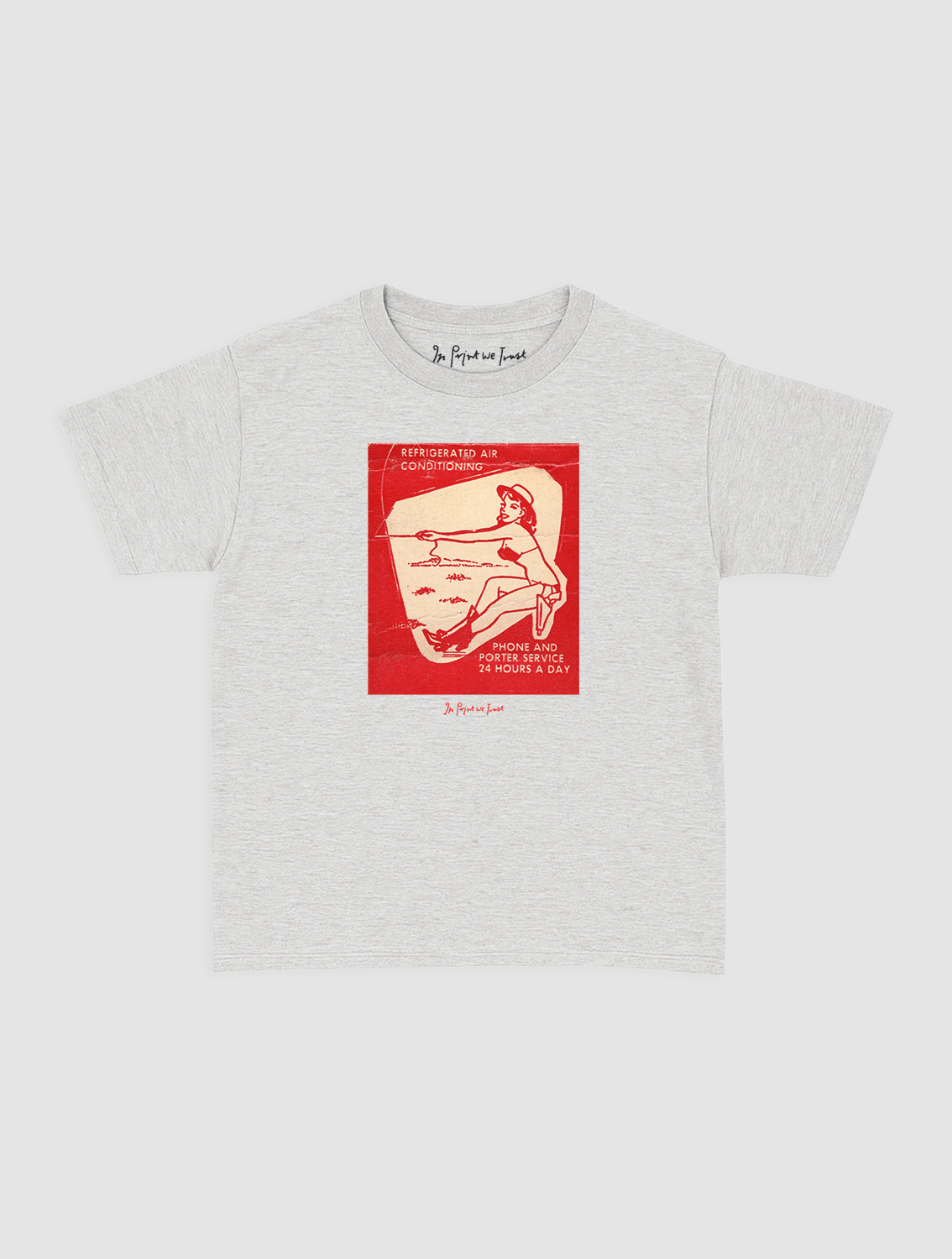 24 hours a day baby tee - In Print We Trust