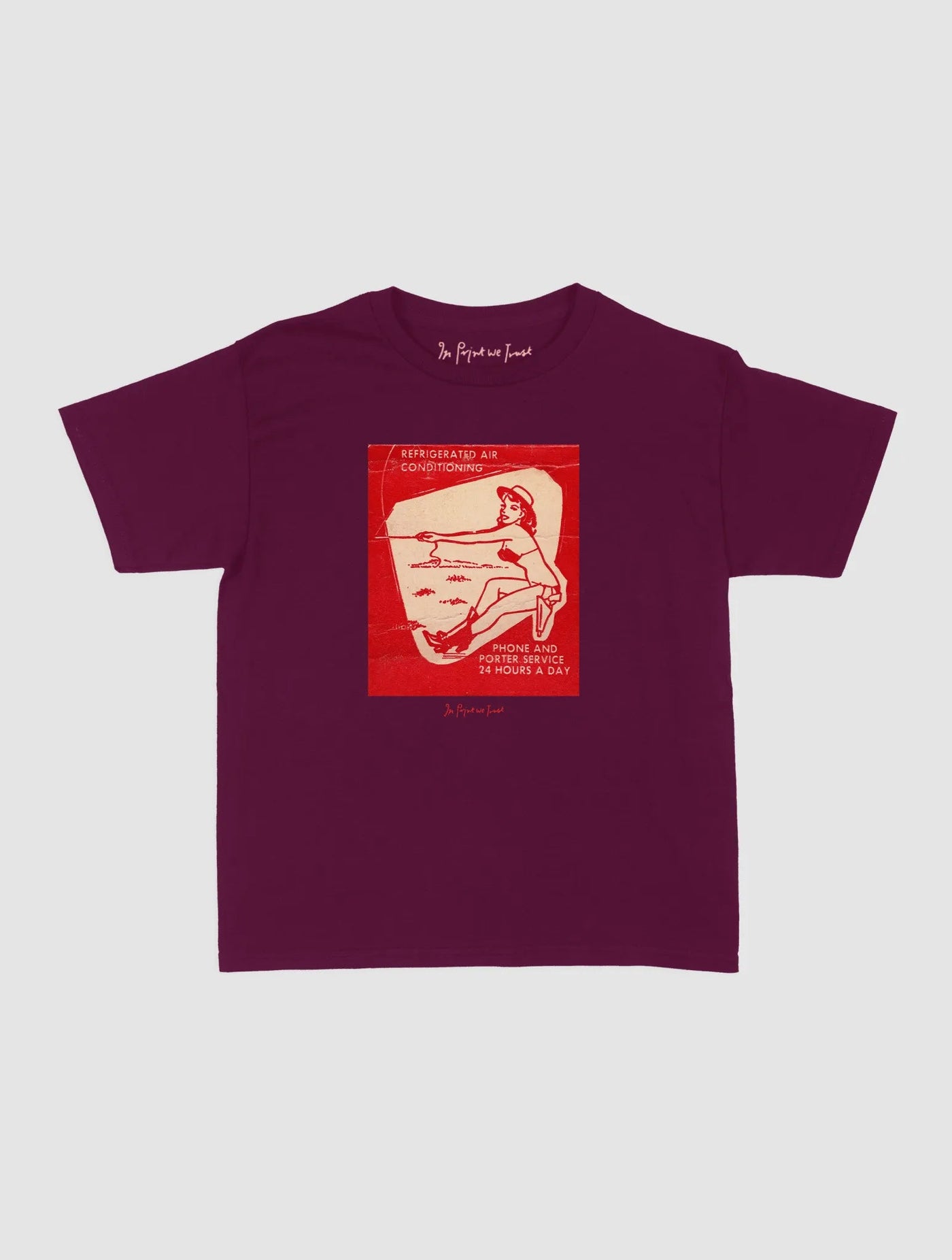 24 hours a day baby tee - In Print We Trust
