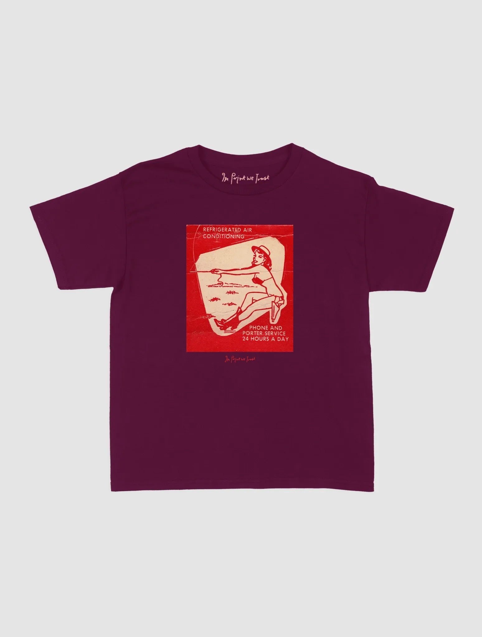 24 hours a day baby tee - In Print We Trust