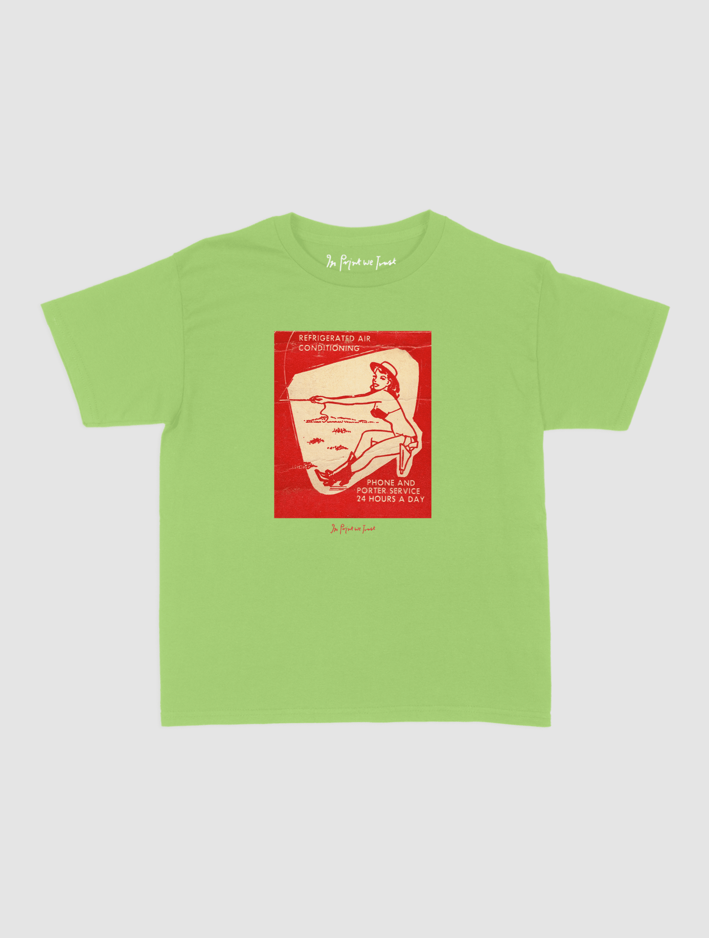 24 hours a day baby tee - In Print We Trust
