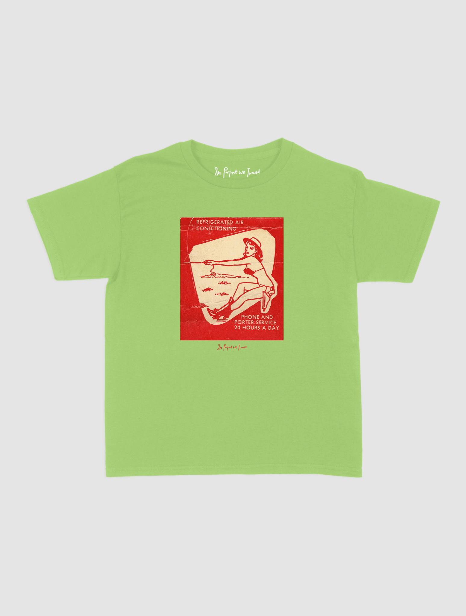 24 hours a day baby tee - In Print We Trust