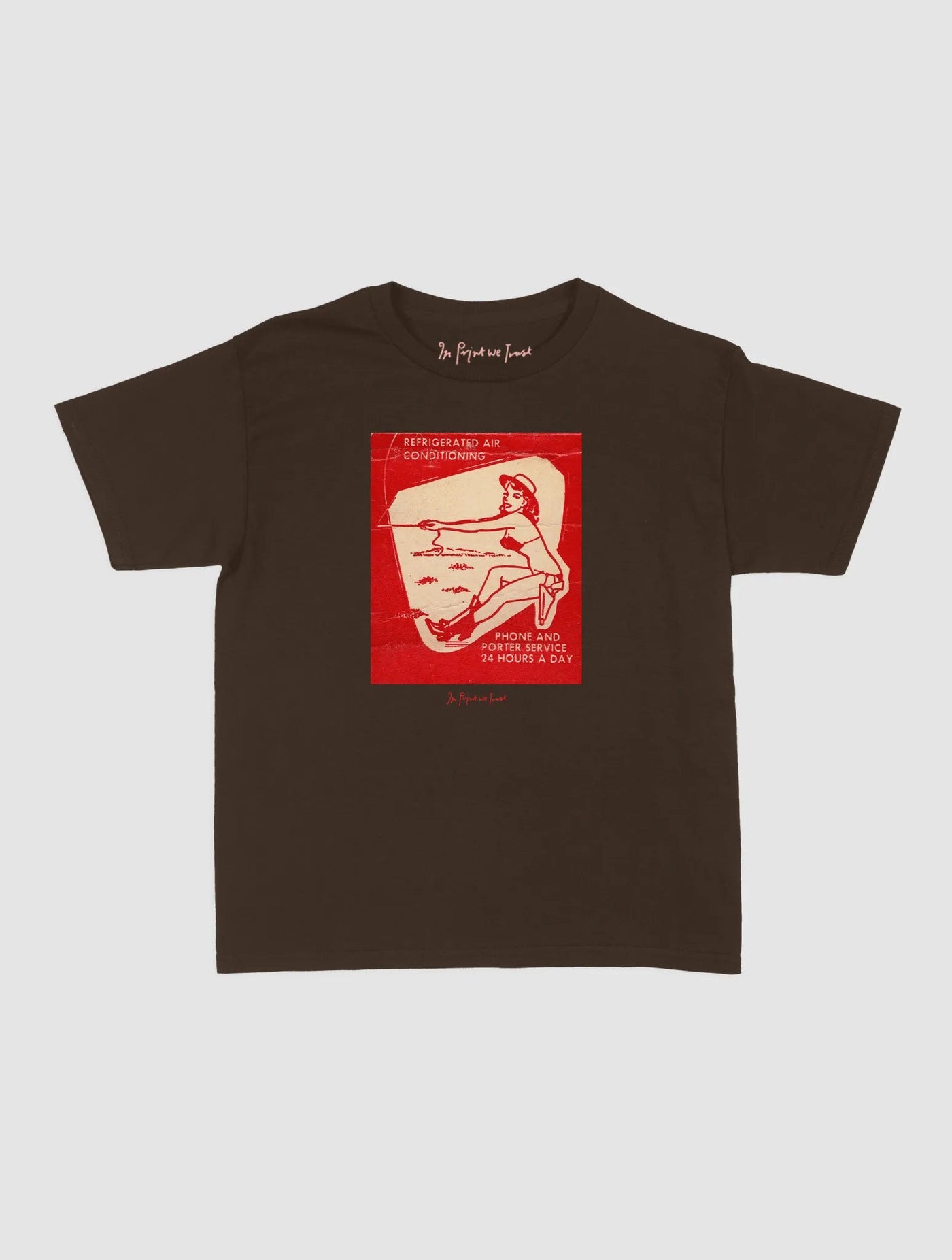 24 hours a day baby tee - In Print We Trust