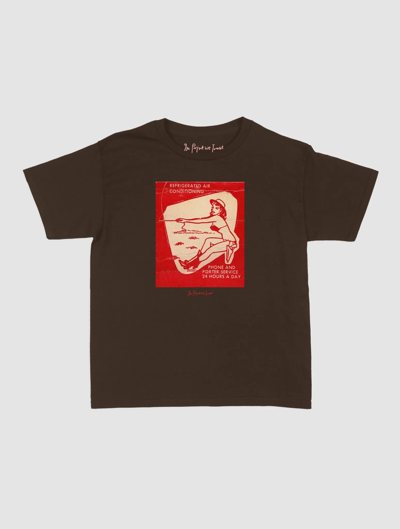 24 hours a day baby tee - In Print We Trust