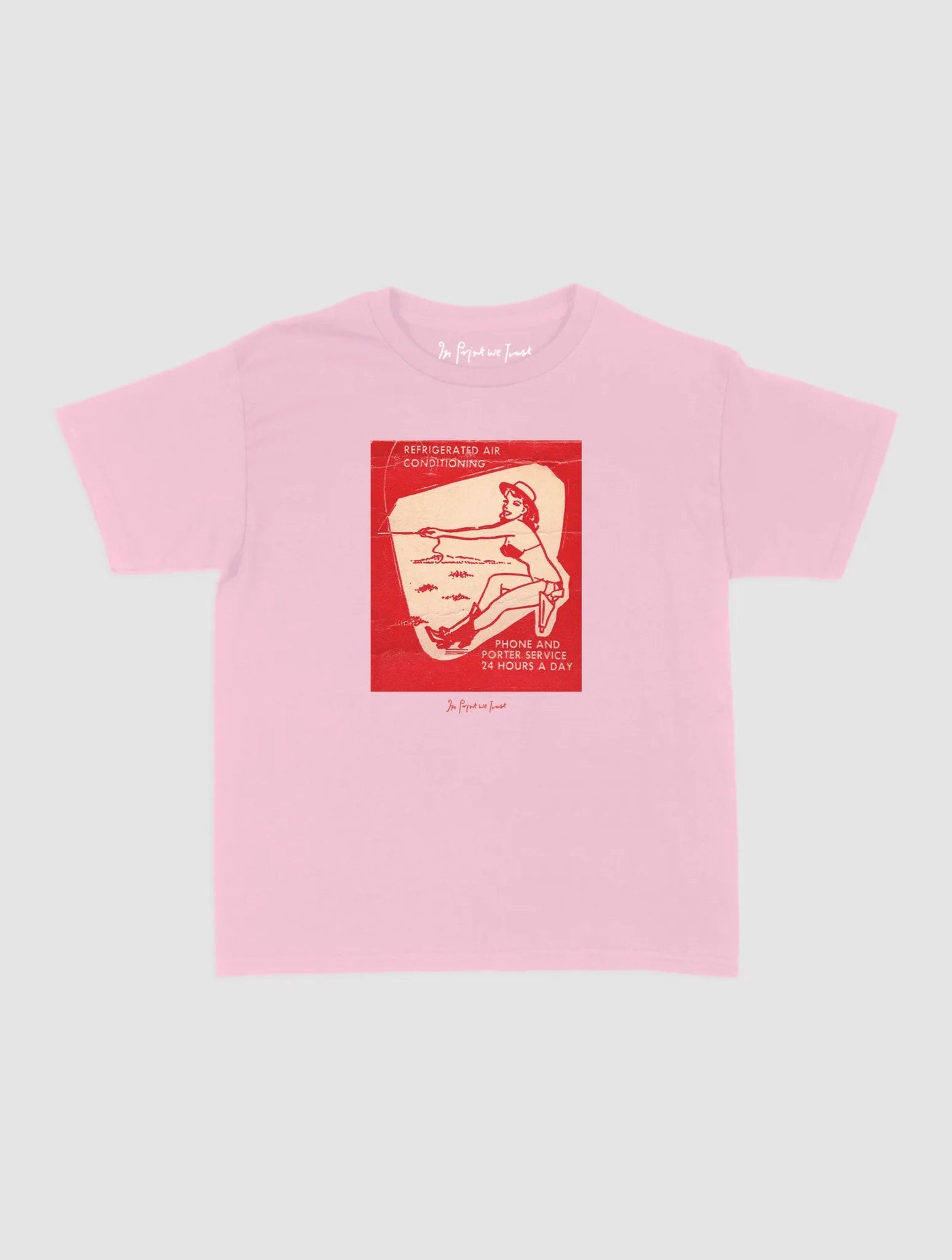 24 hours a day baby tee - In Print We Trust