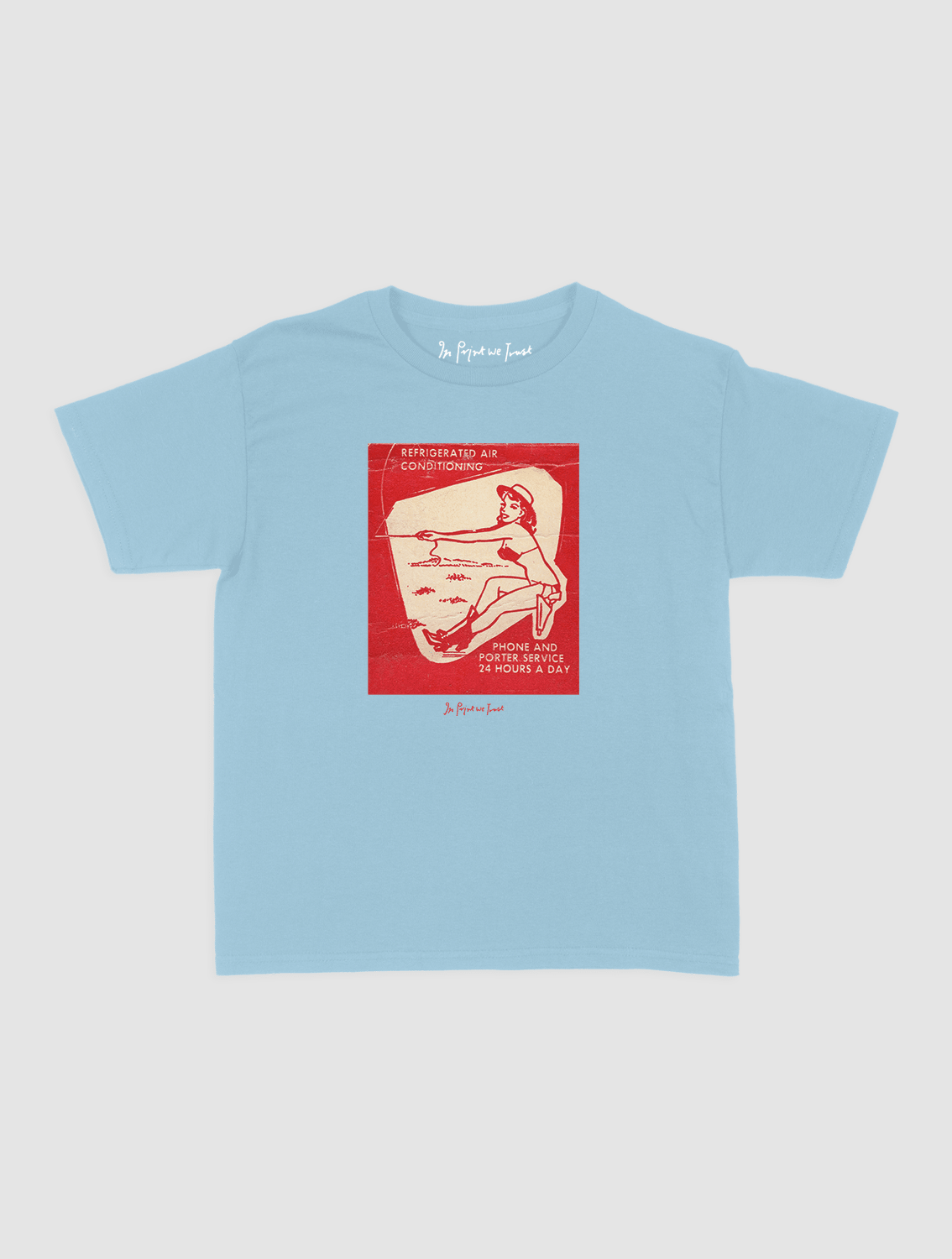 24 hours a day baby tee - In Print We Trust