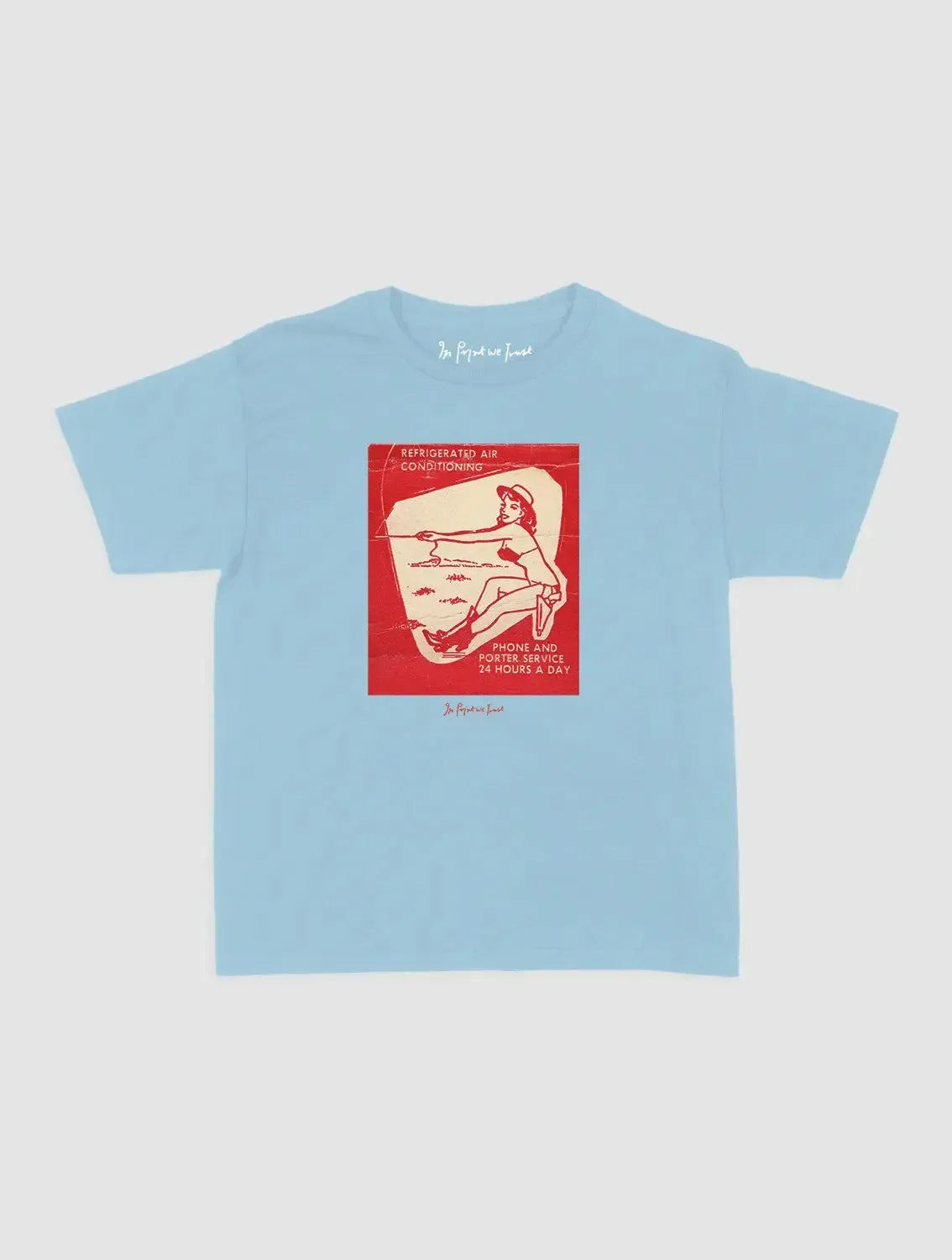 24 hours a day baby tee - In Print We Trust