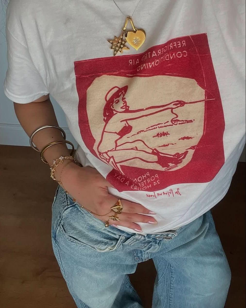 24 hours a day baby tee - In Print We Trust