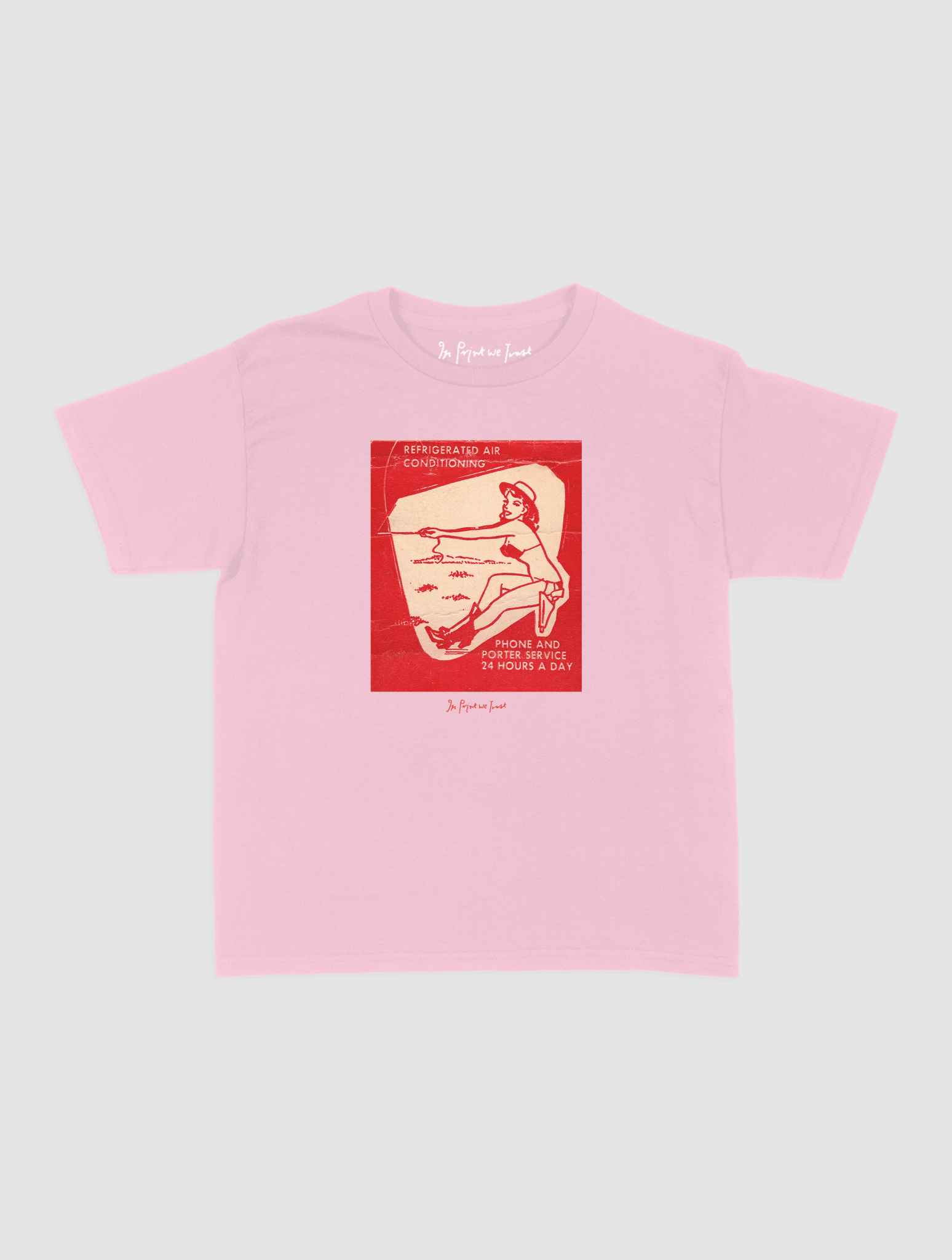 24 hours a day baby tee - In Print We Trust