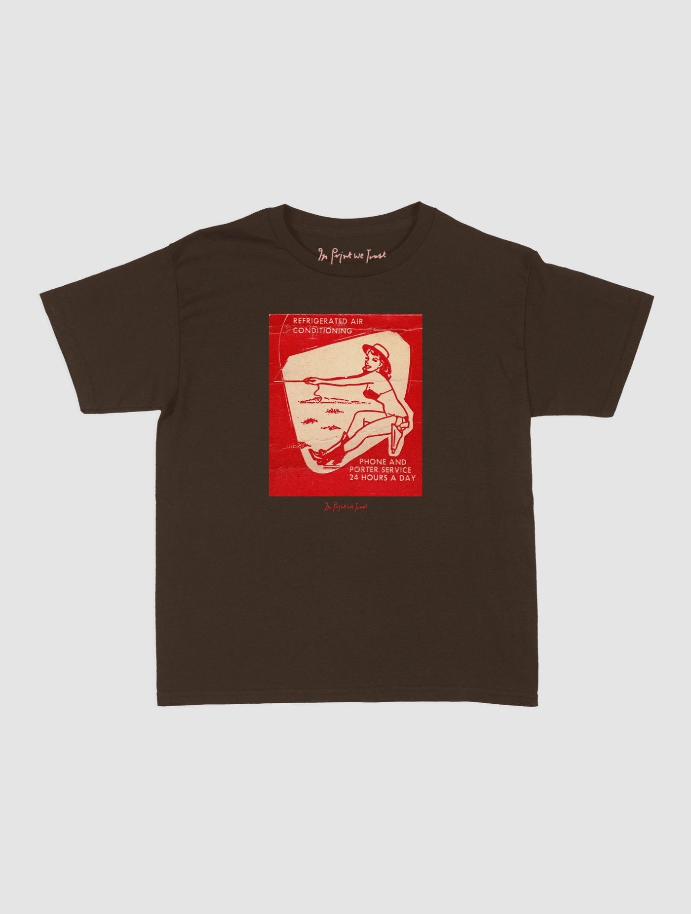 24 hours a day baby tee - In Print We Trust