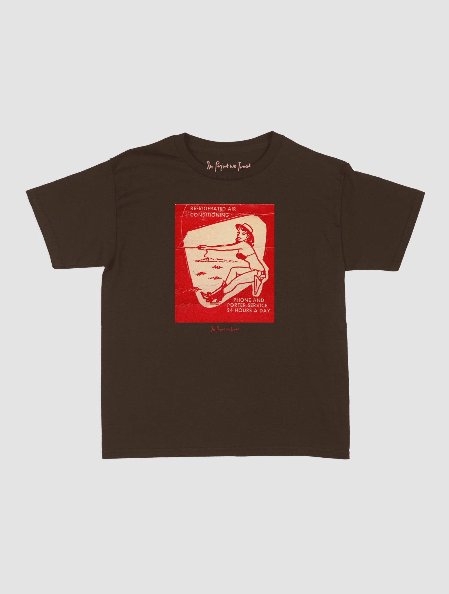 24 hours a day baby tee - In Print We Trust