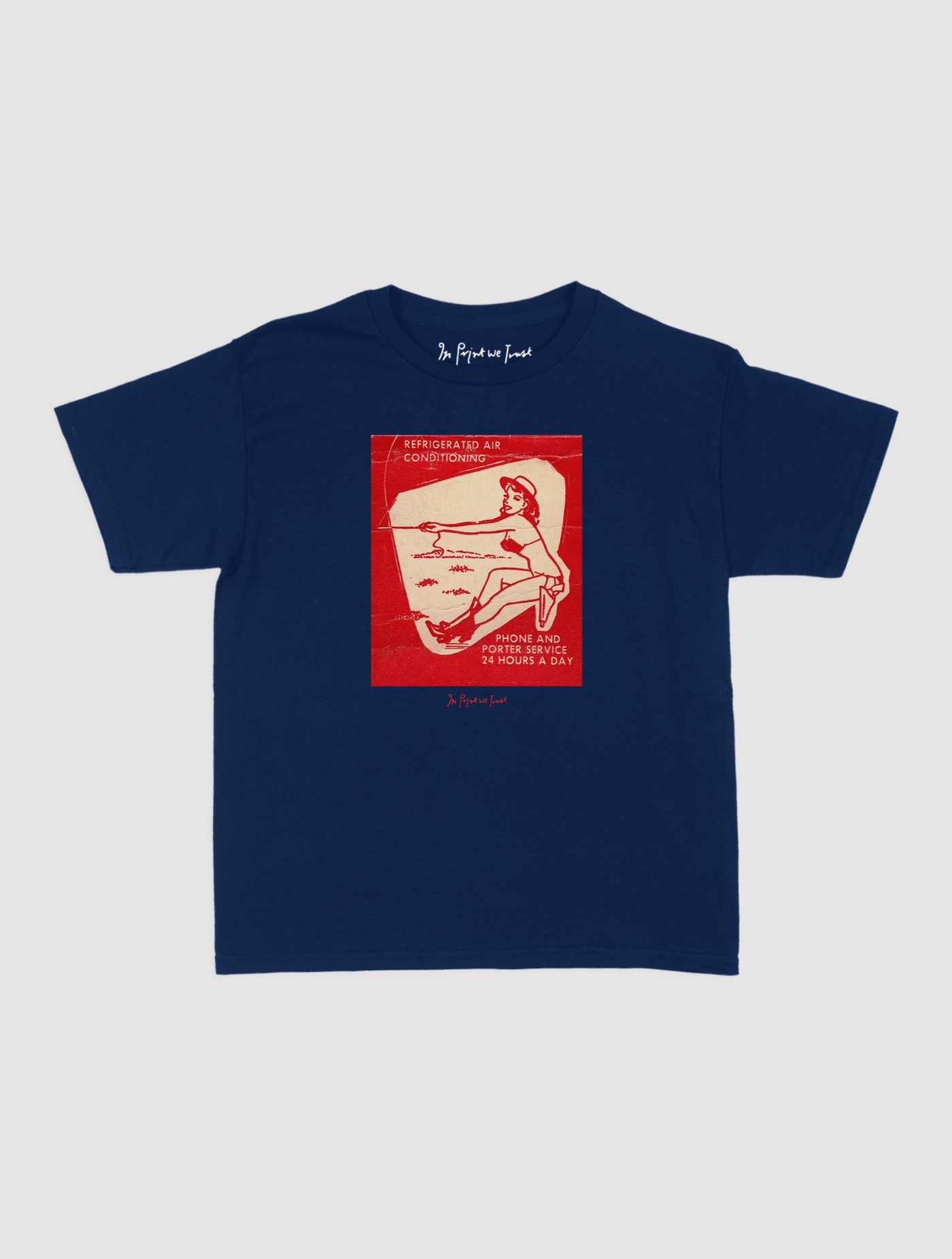 24 hours a day baby tee - In Print We Trust