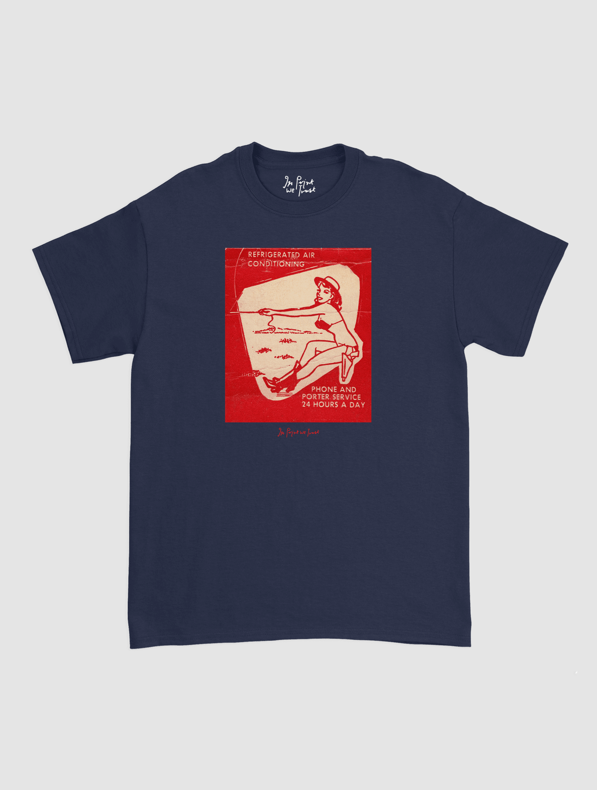24 hours a day classic tee - In Print We Trust