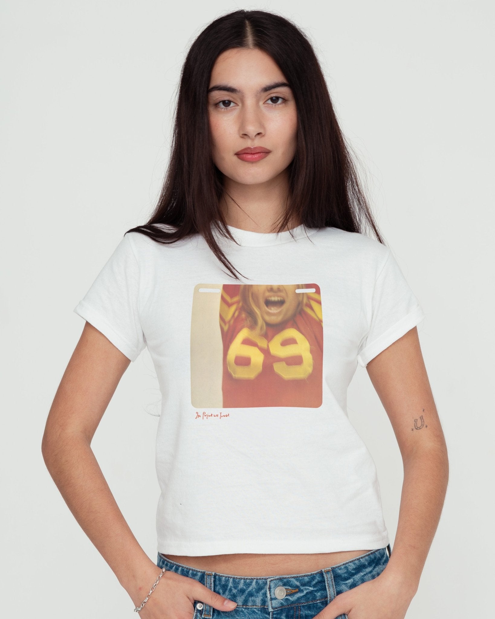 69 baby tee - In Print We Trust