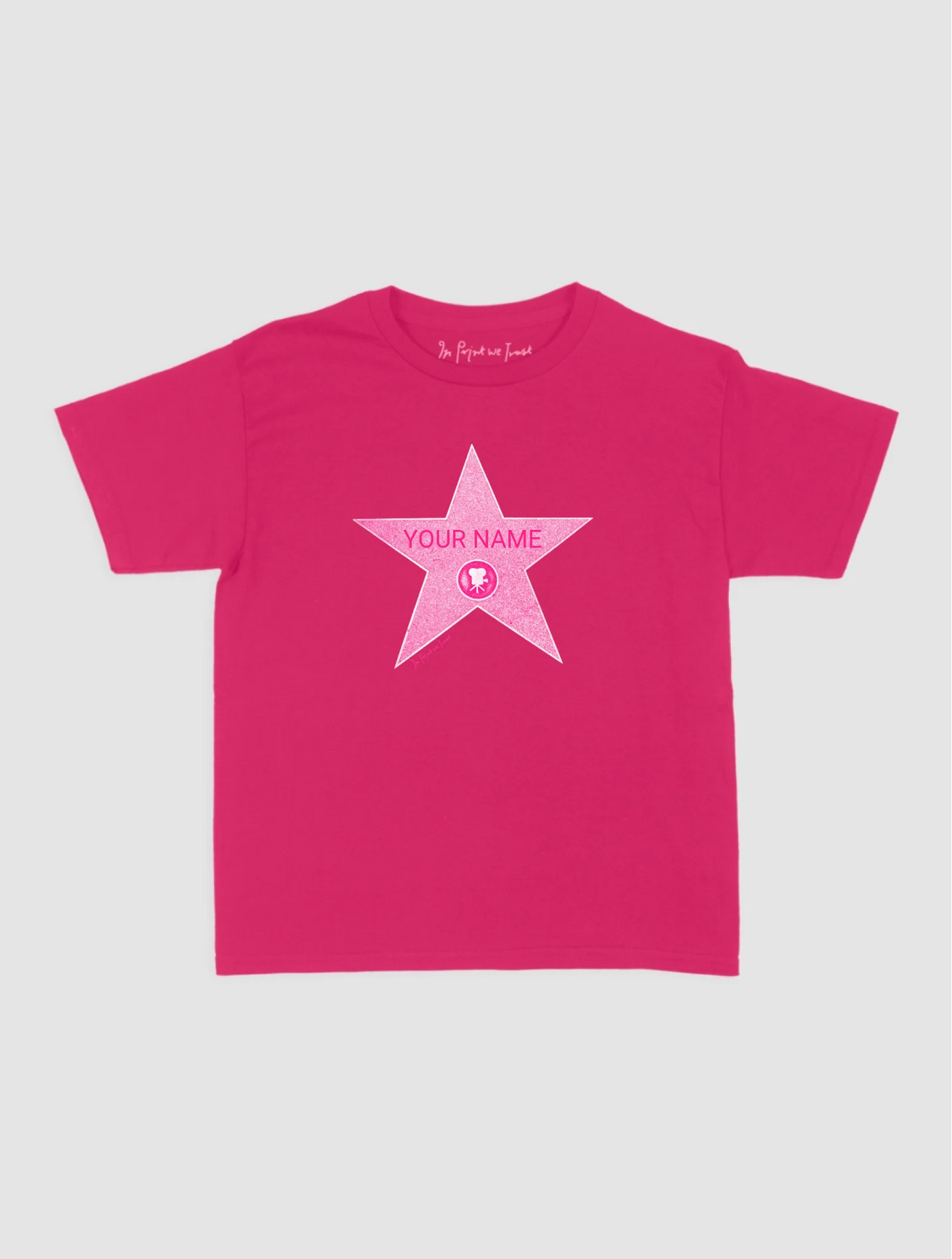 Hot Pink Baby Tee Mockup