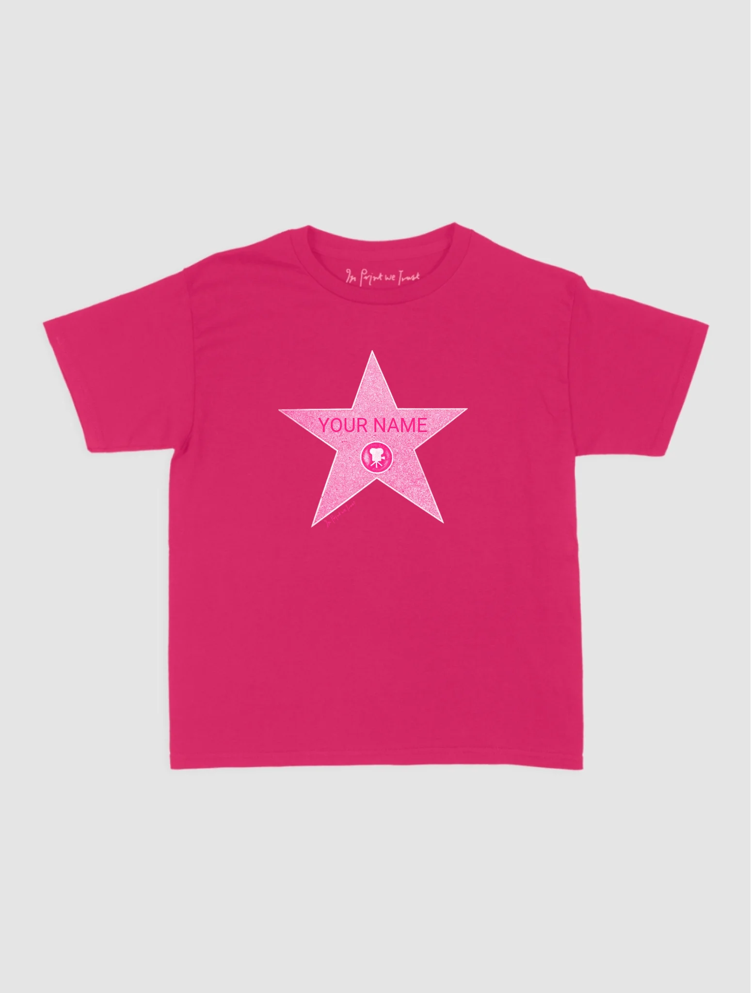 Hot Pink Baby Tee Mockup