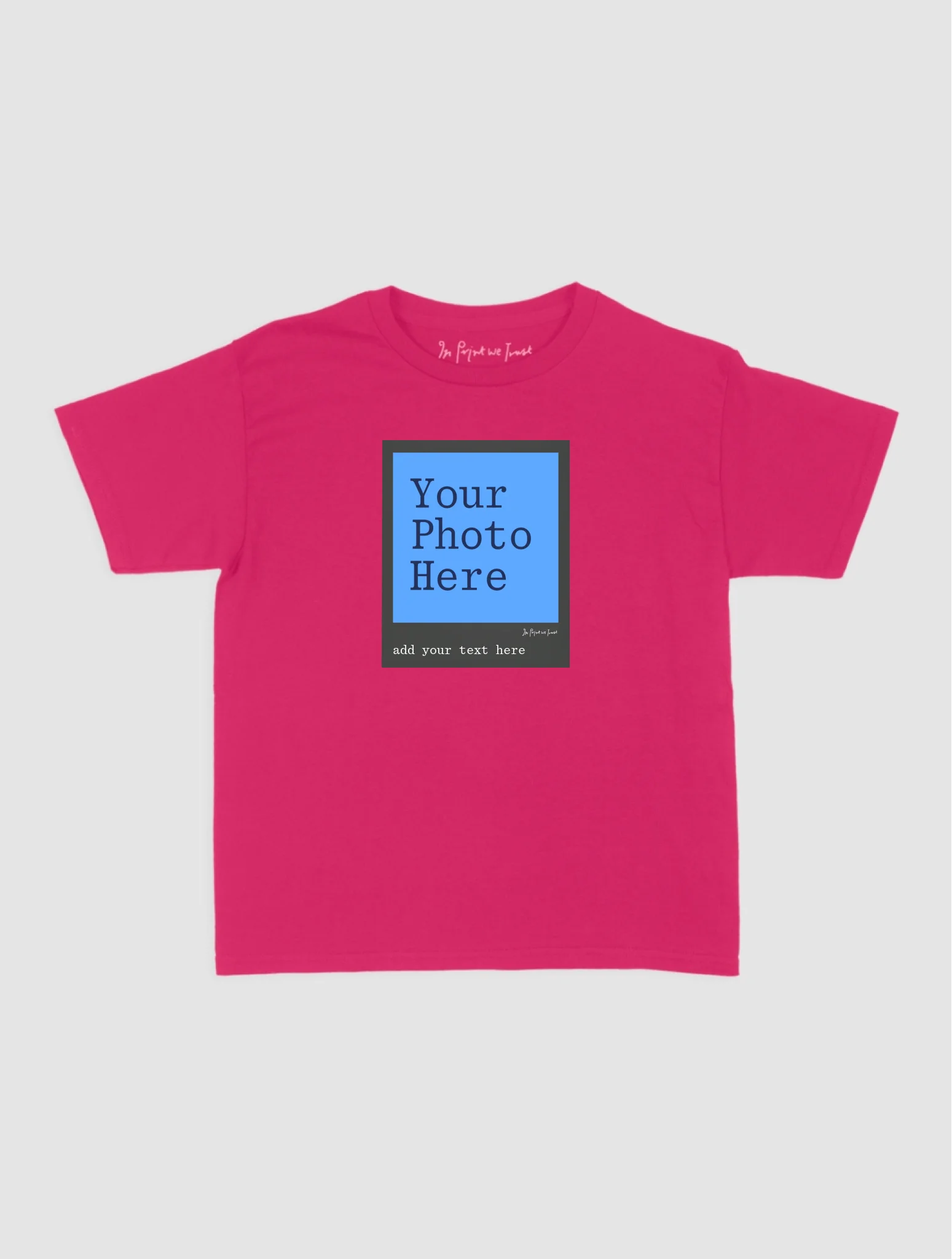 Hot Pink Baby Tee Mockup