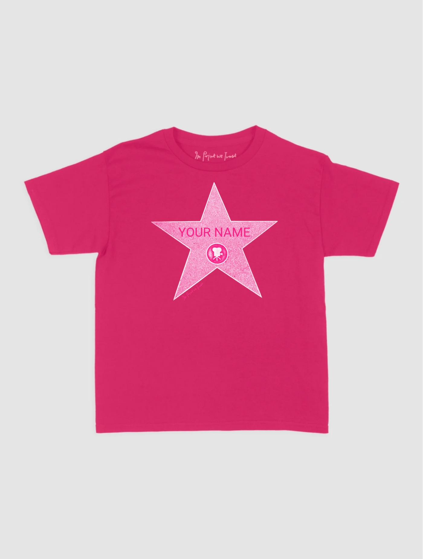 Hot Pink Baby Tee Mockup