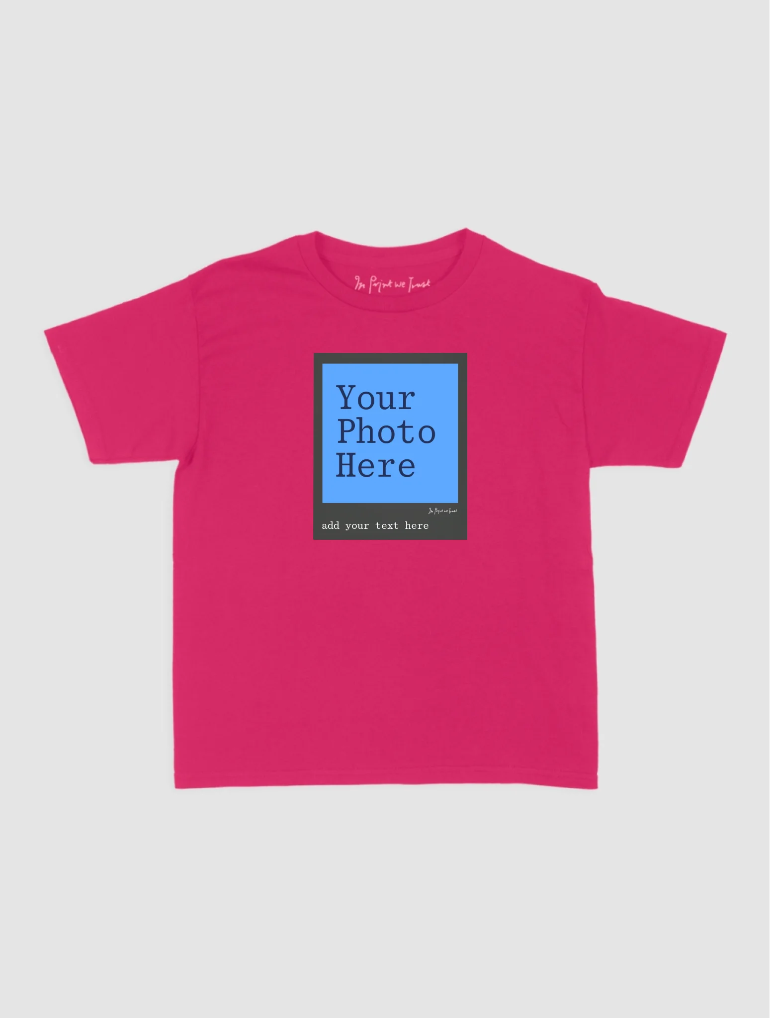 Hot Pink Baby Tee Mockup