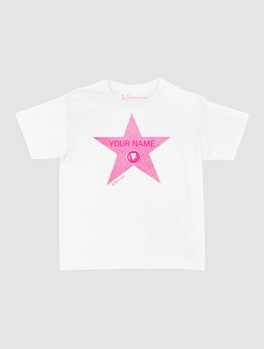 hollywood star custom baby tee