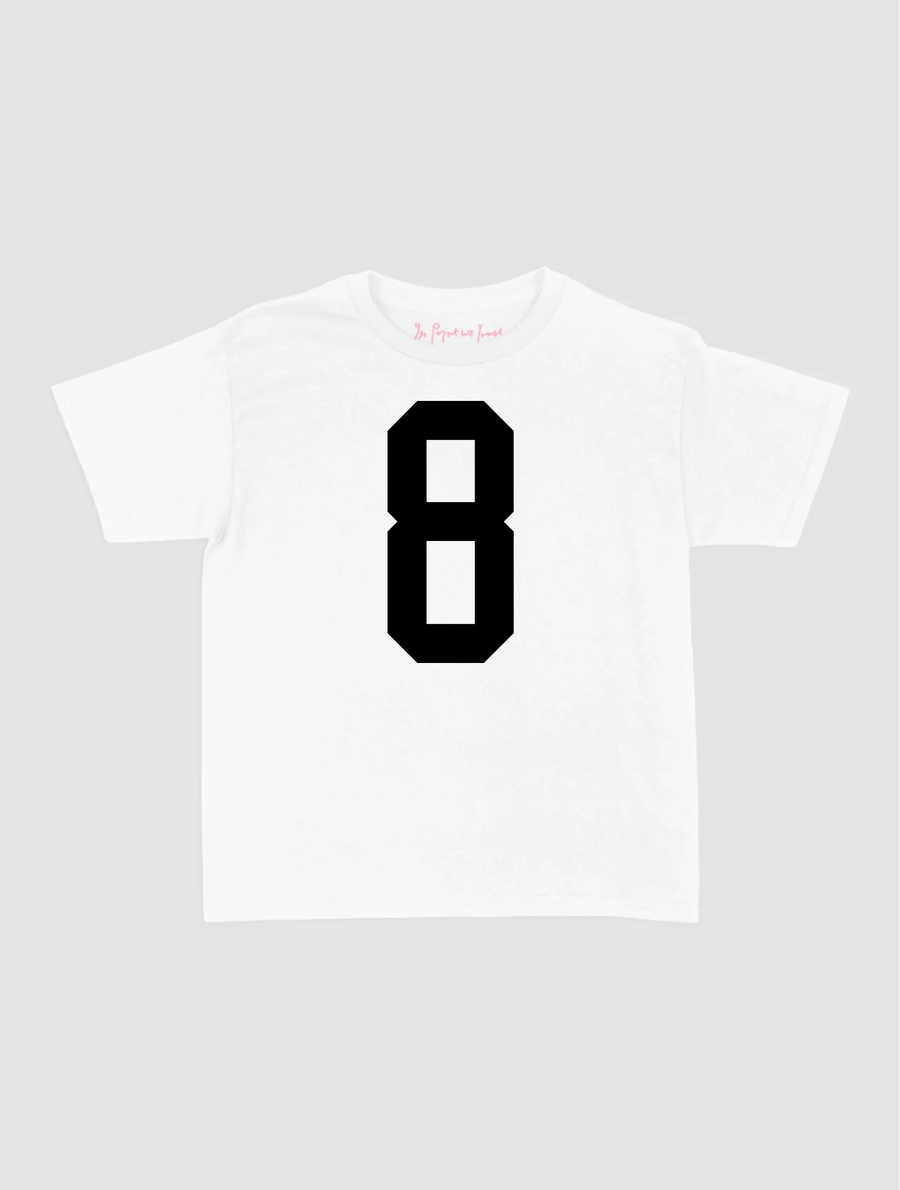 custom number baby tee
