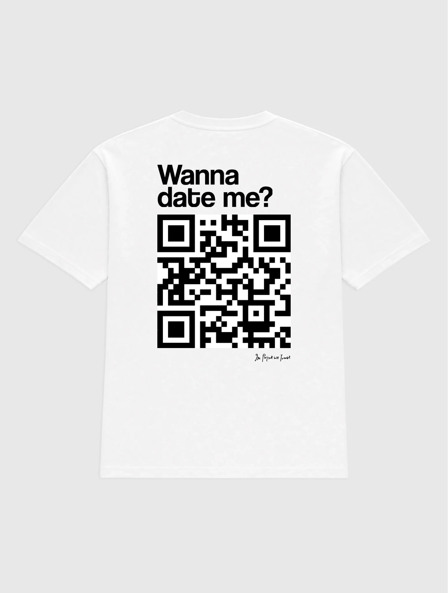 wanna date me? custom heavyweight tee