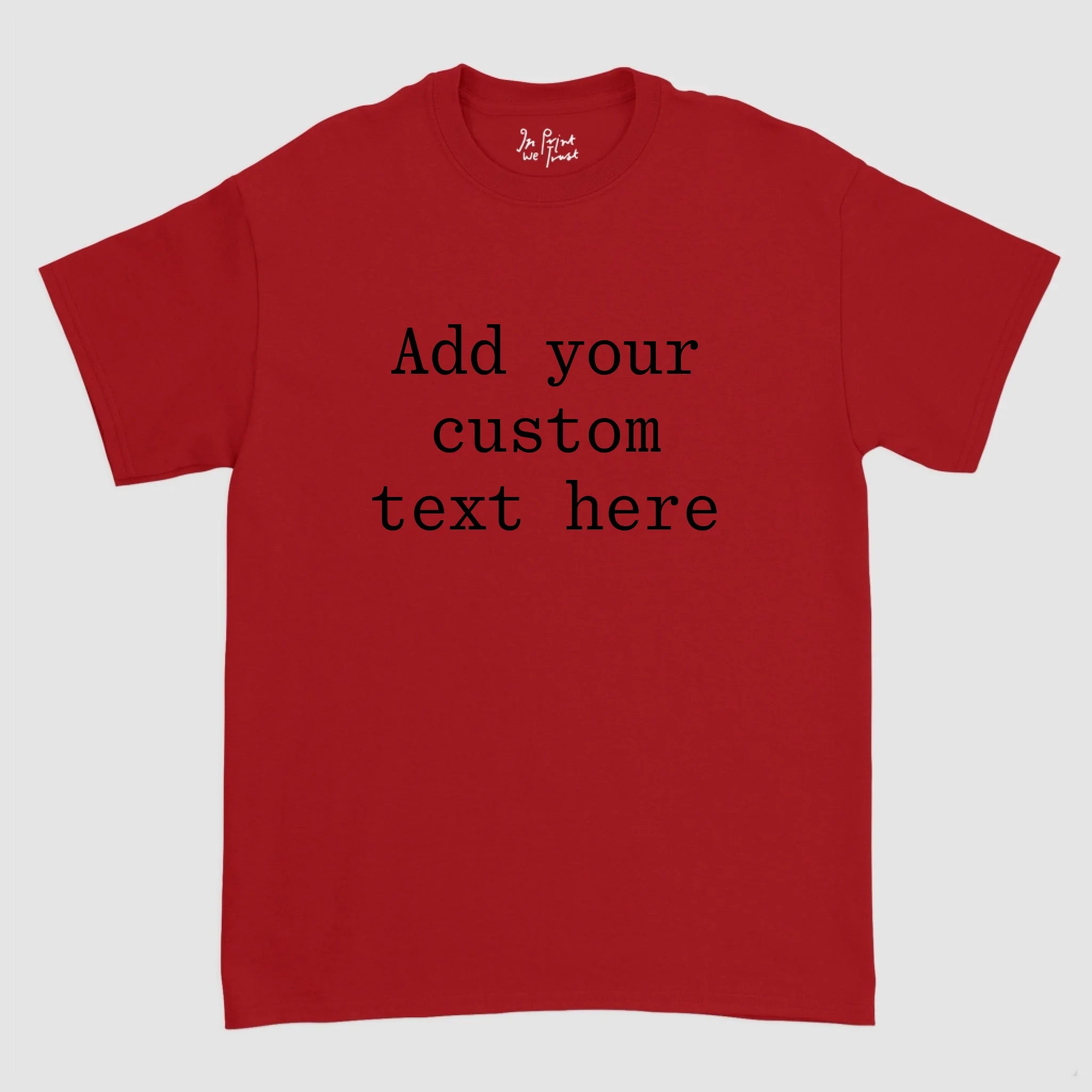 Cherry Red Classic Tee Mockup1