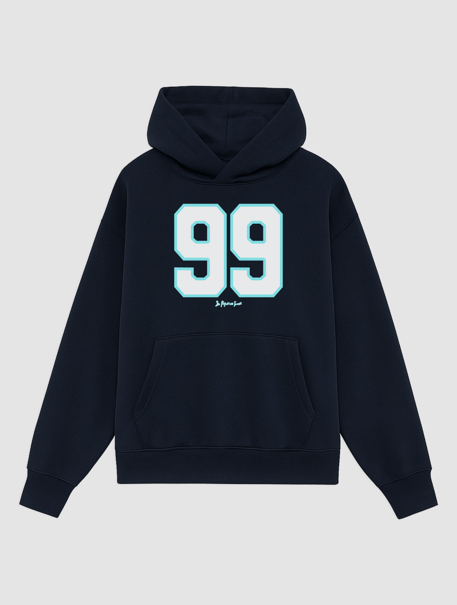 99 navy hoodie - In Print We Trust