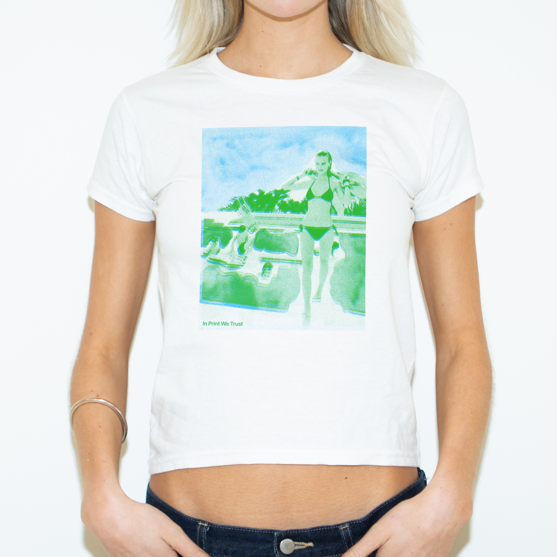 'A Dip in the Pool' baby tee