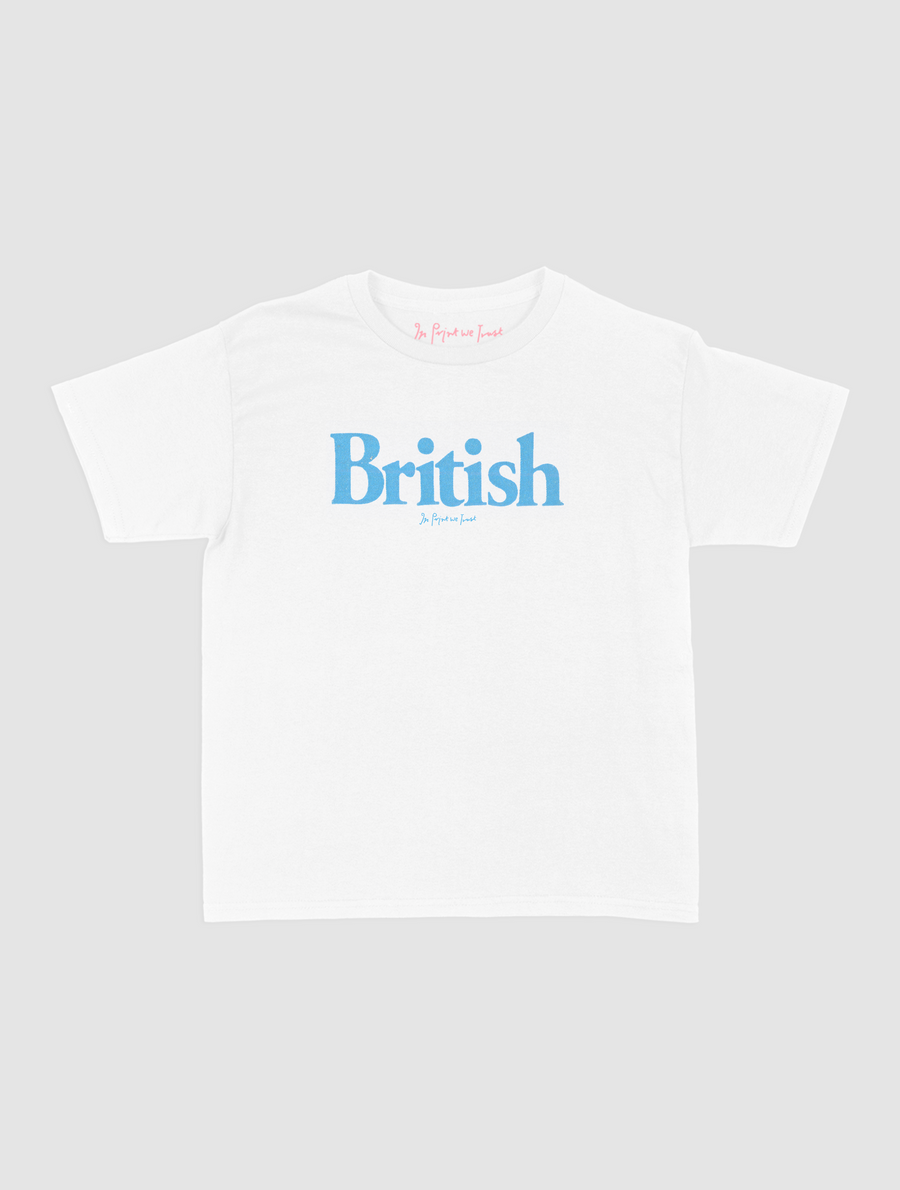 british baby tee