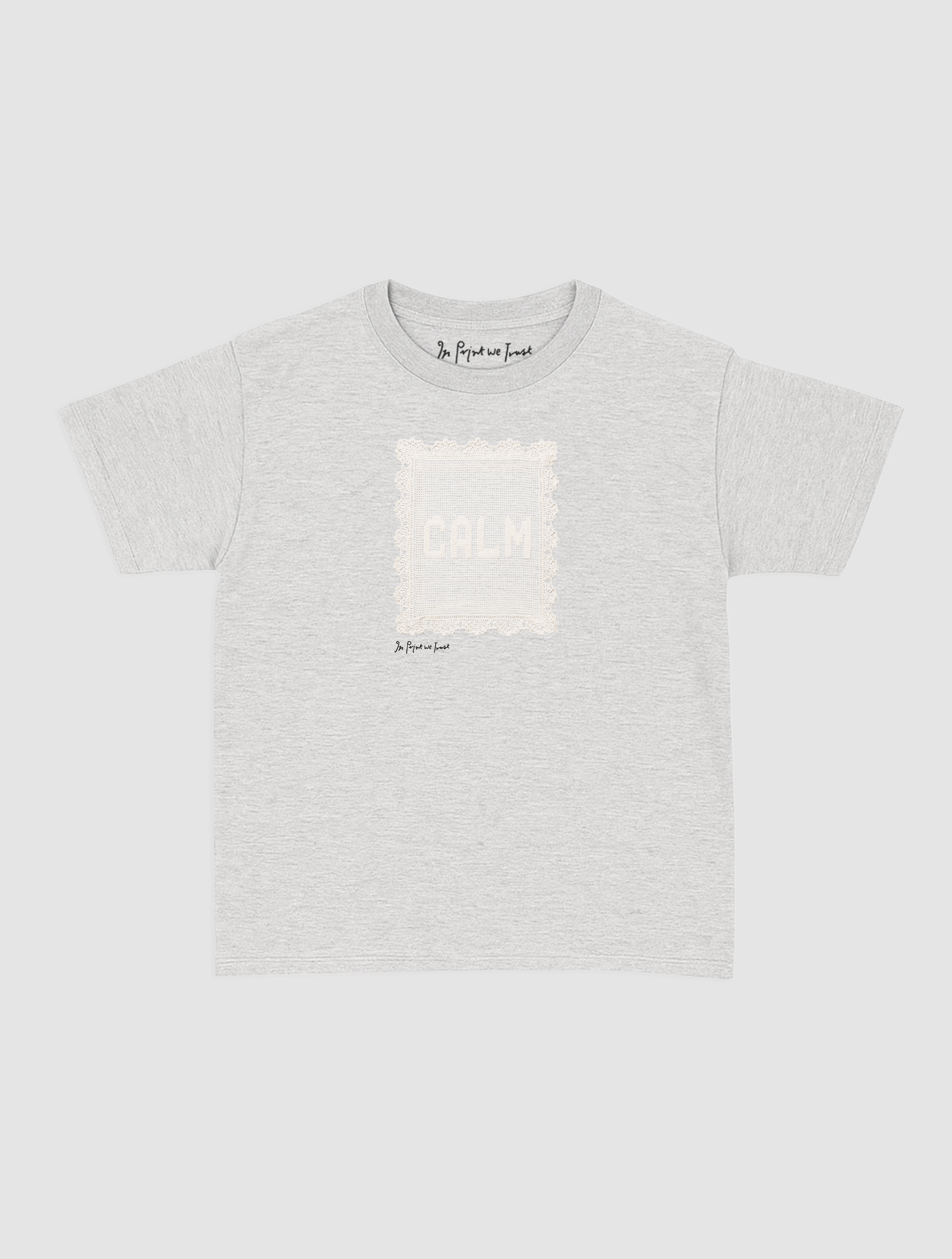 calm crochet baby tee