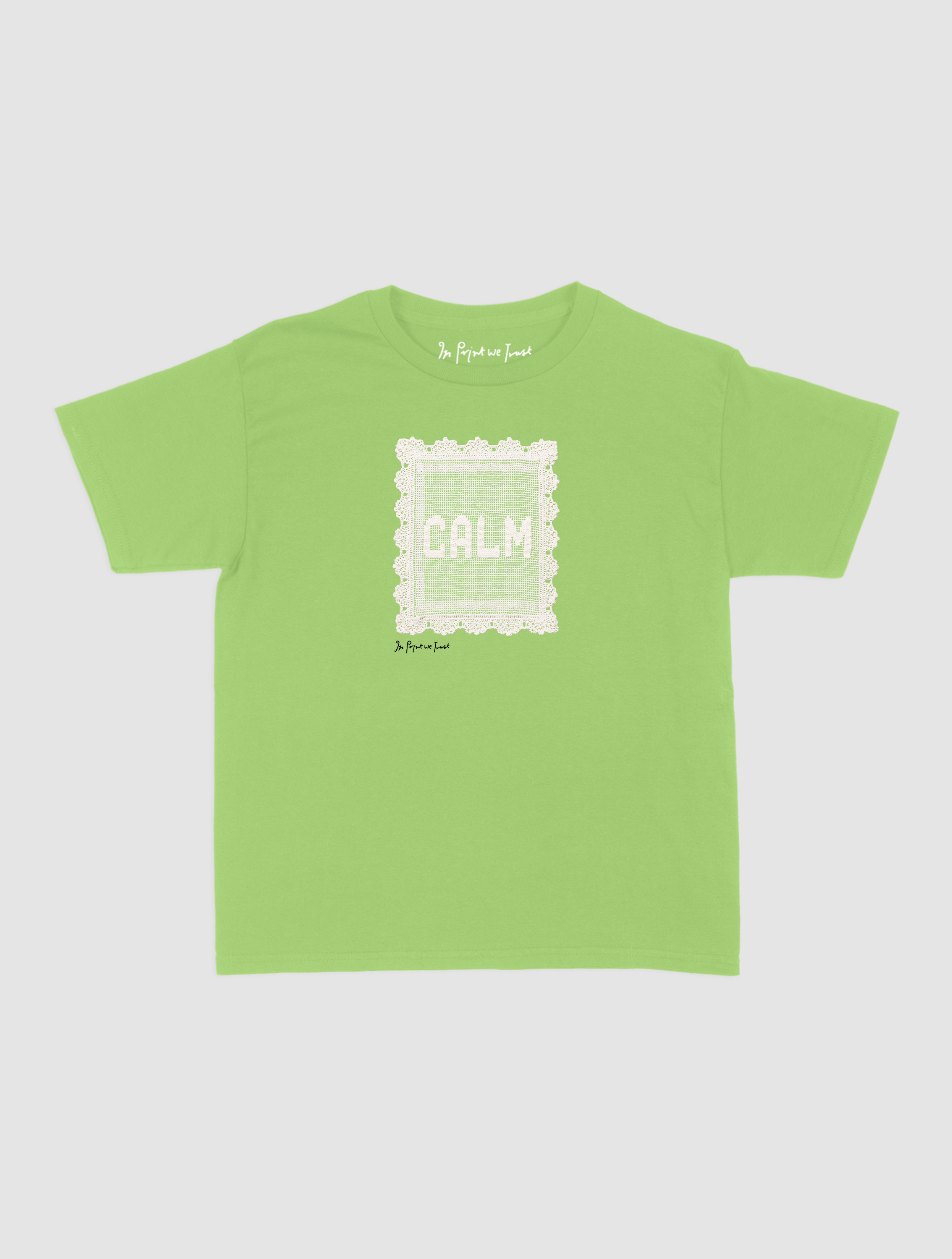 calm crochet baby tee