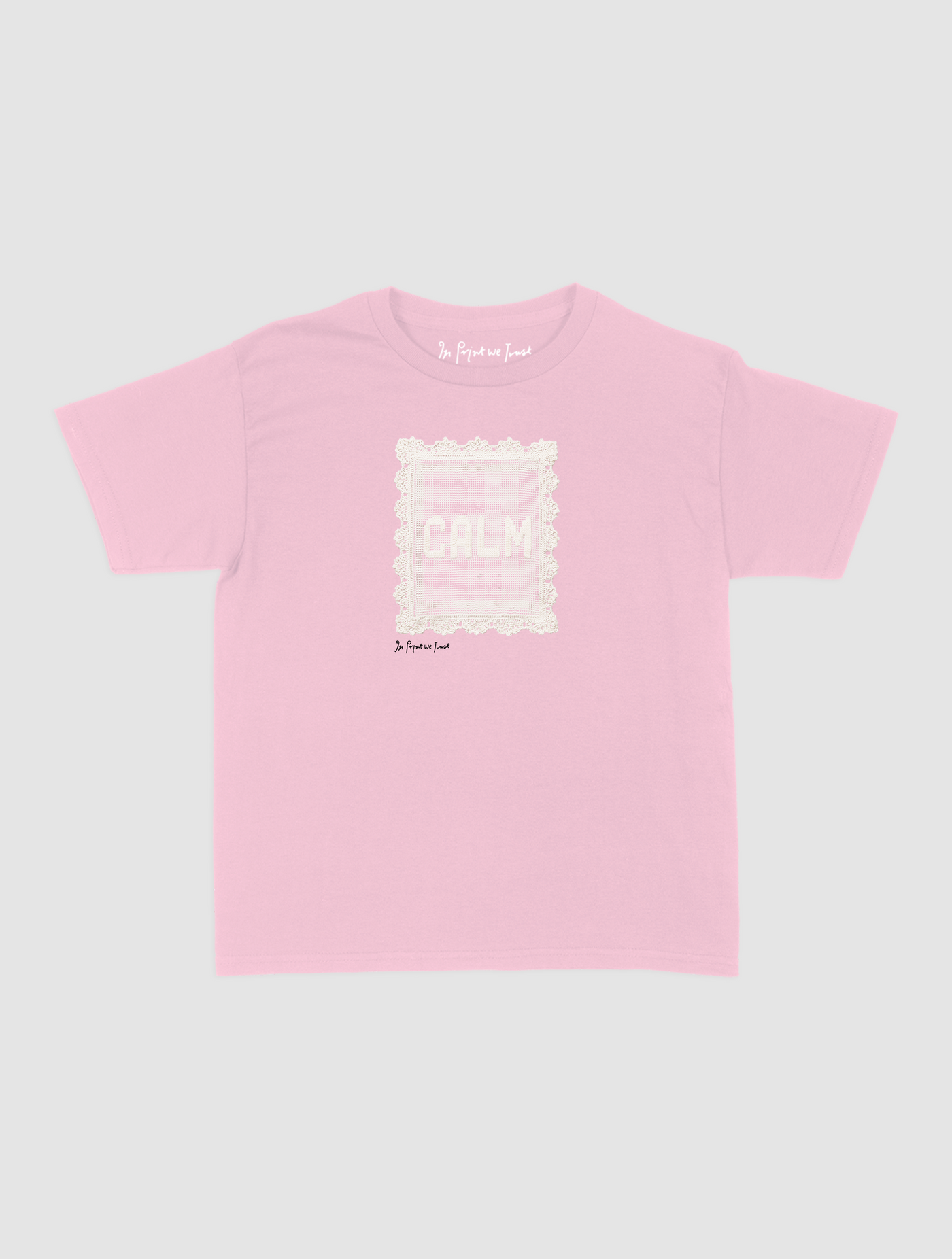 calm crochet baby tee