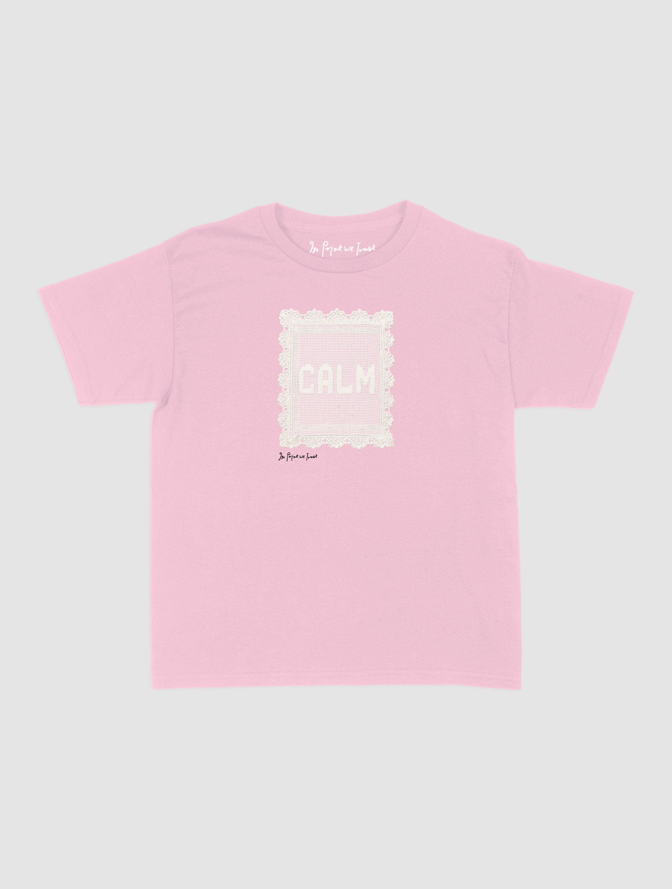 calm crochet baby tee